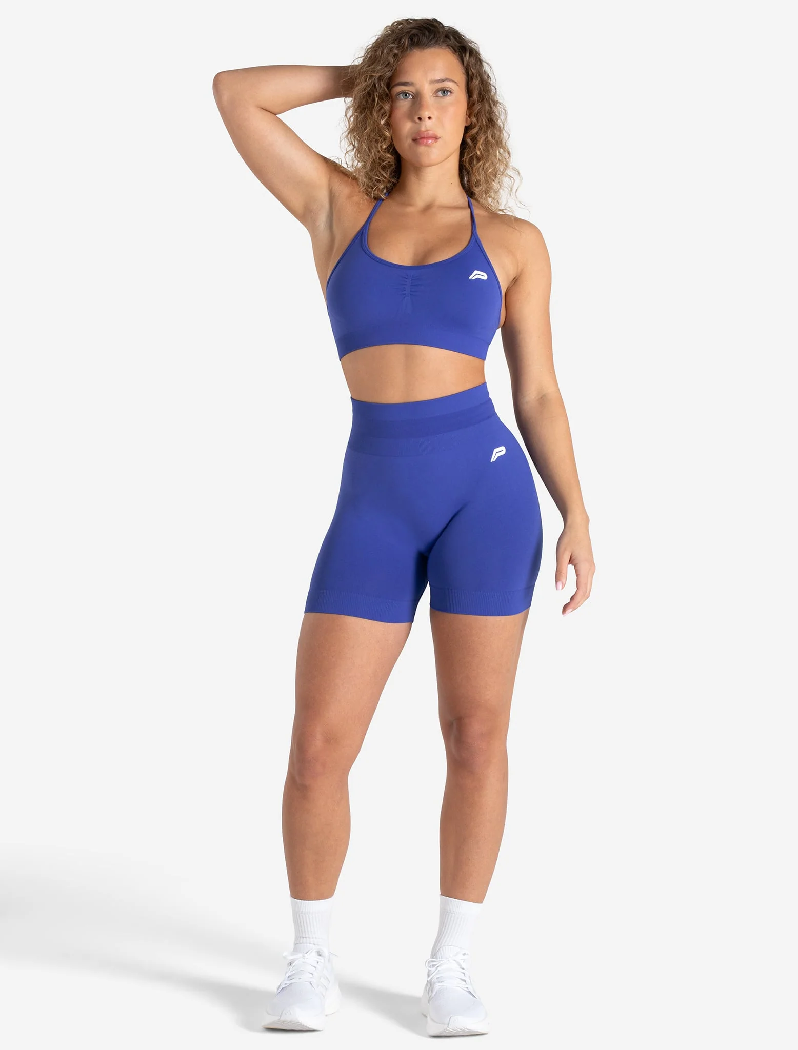 Scrunch Seamless Shorts - Cobalt Blue - Image 7
