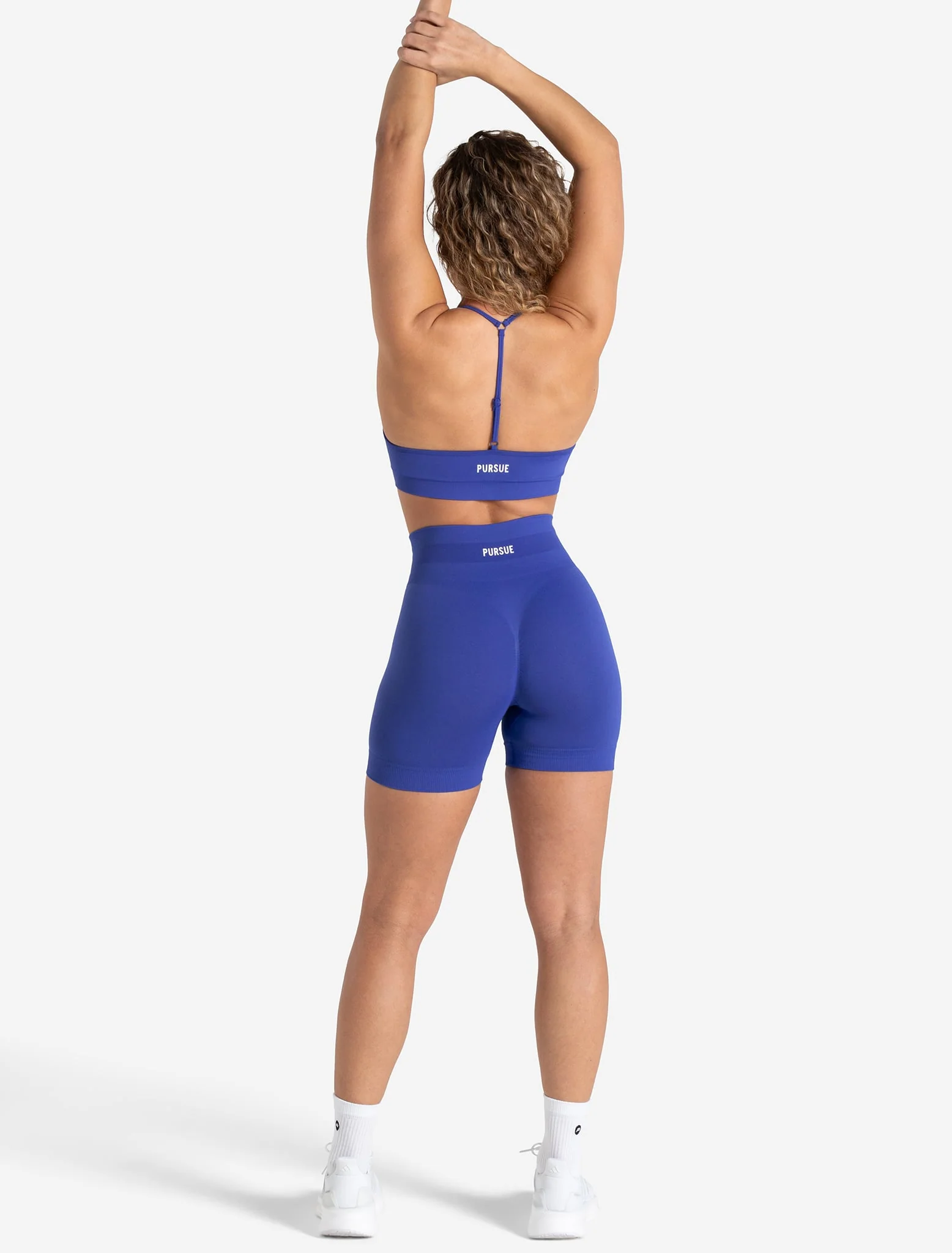 Scrunch Seamless Shorts - Cobalt Blue - Image 8