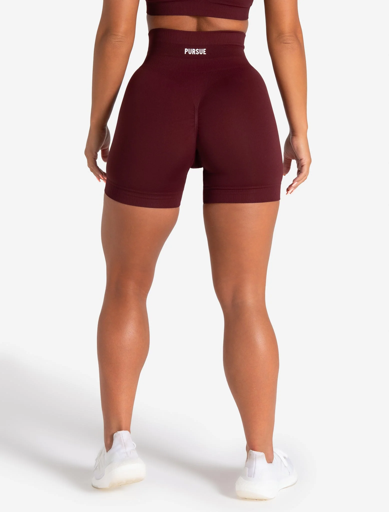 Scrunch Seamless Shorts - Dark Cherry - Image 2