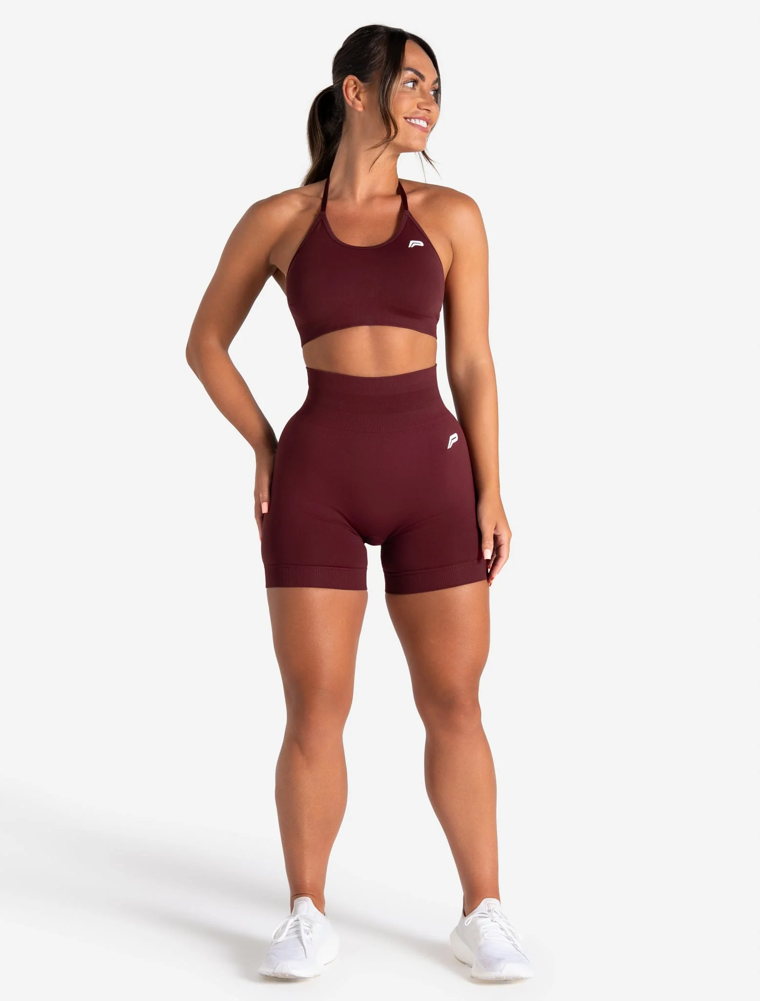 Scrunch Seamless Shorts - Dark Cherry - Image 6
