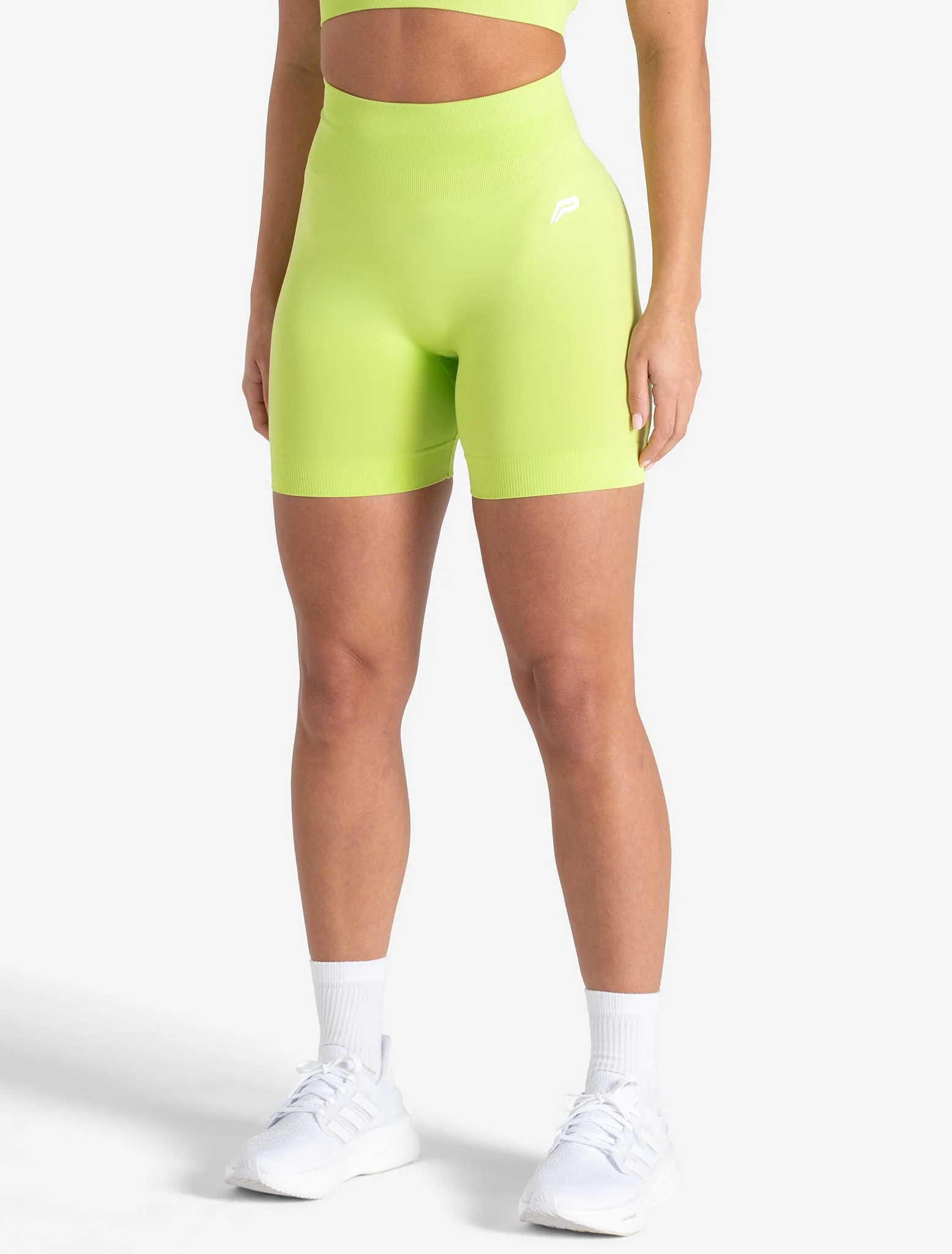 Scrunch Seamless Shorts - Lime Zest - Image 2