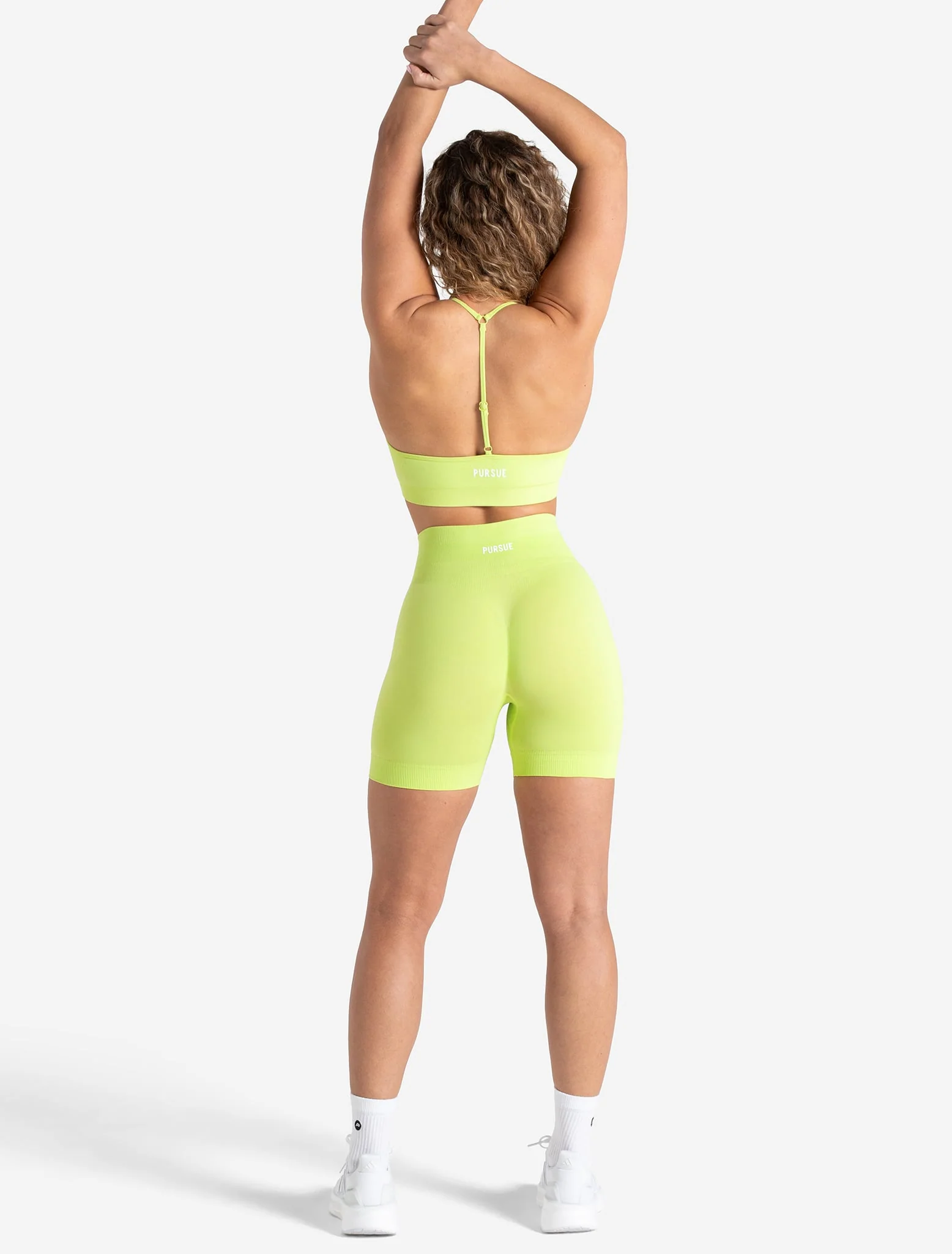 Scrunch Seamless Shorts - Lime Zest - Image 6