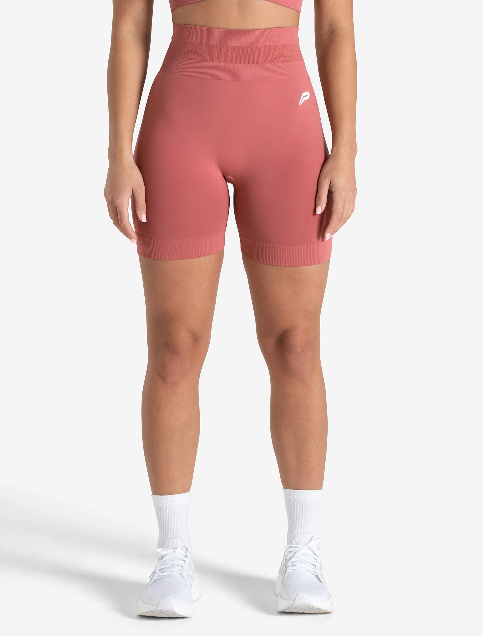 Scrunch Seamless Shorts - Peony Pink - Image 2
