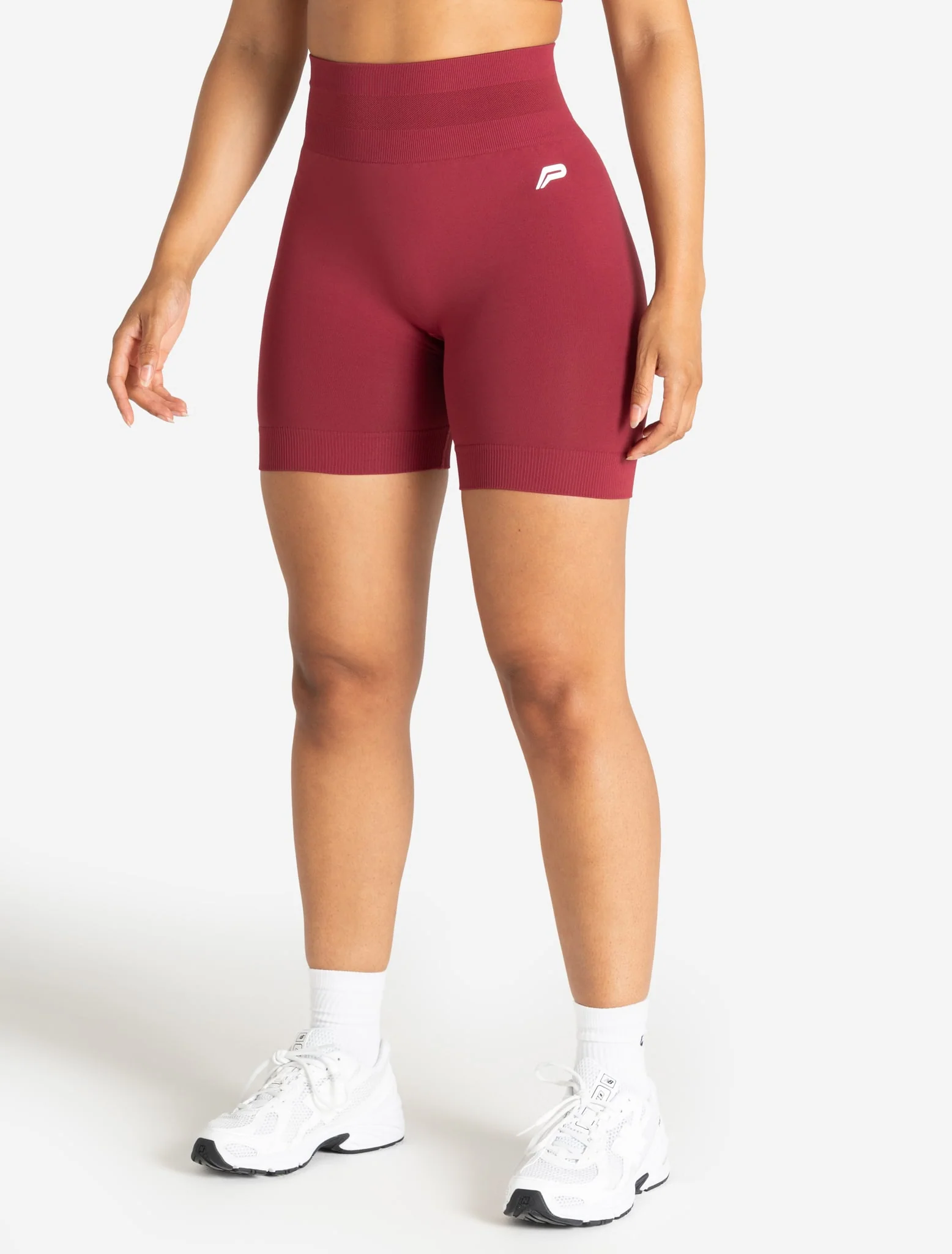 Scrunch Seamless Shorts - Raspberry - Image 2