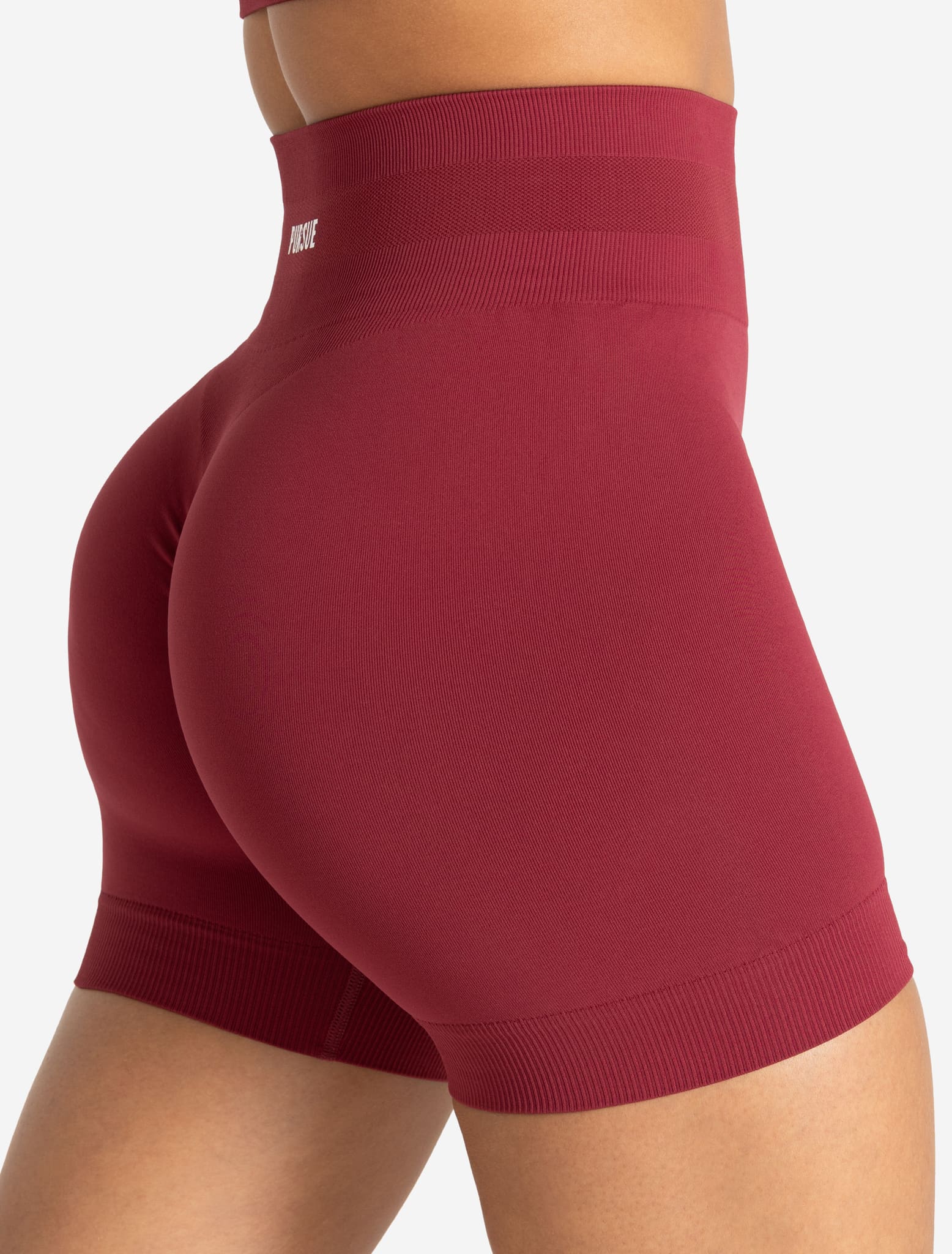 Scrunch Seamless Shorts - Raspberry - Image 3