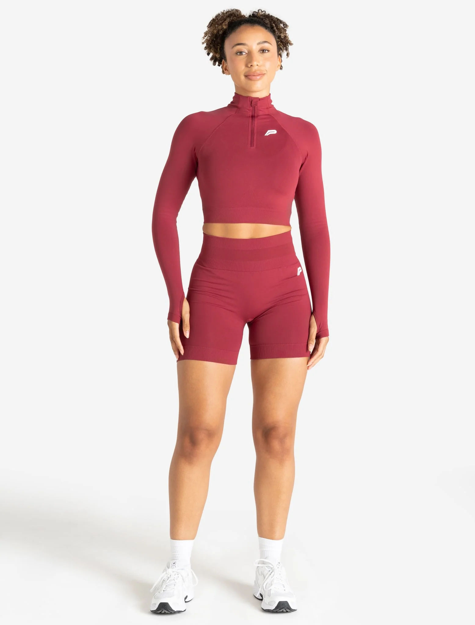 Scrunch Seamless Shorts - Raspberry - Image 5