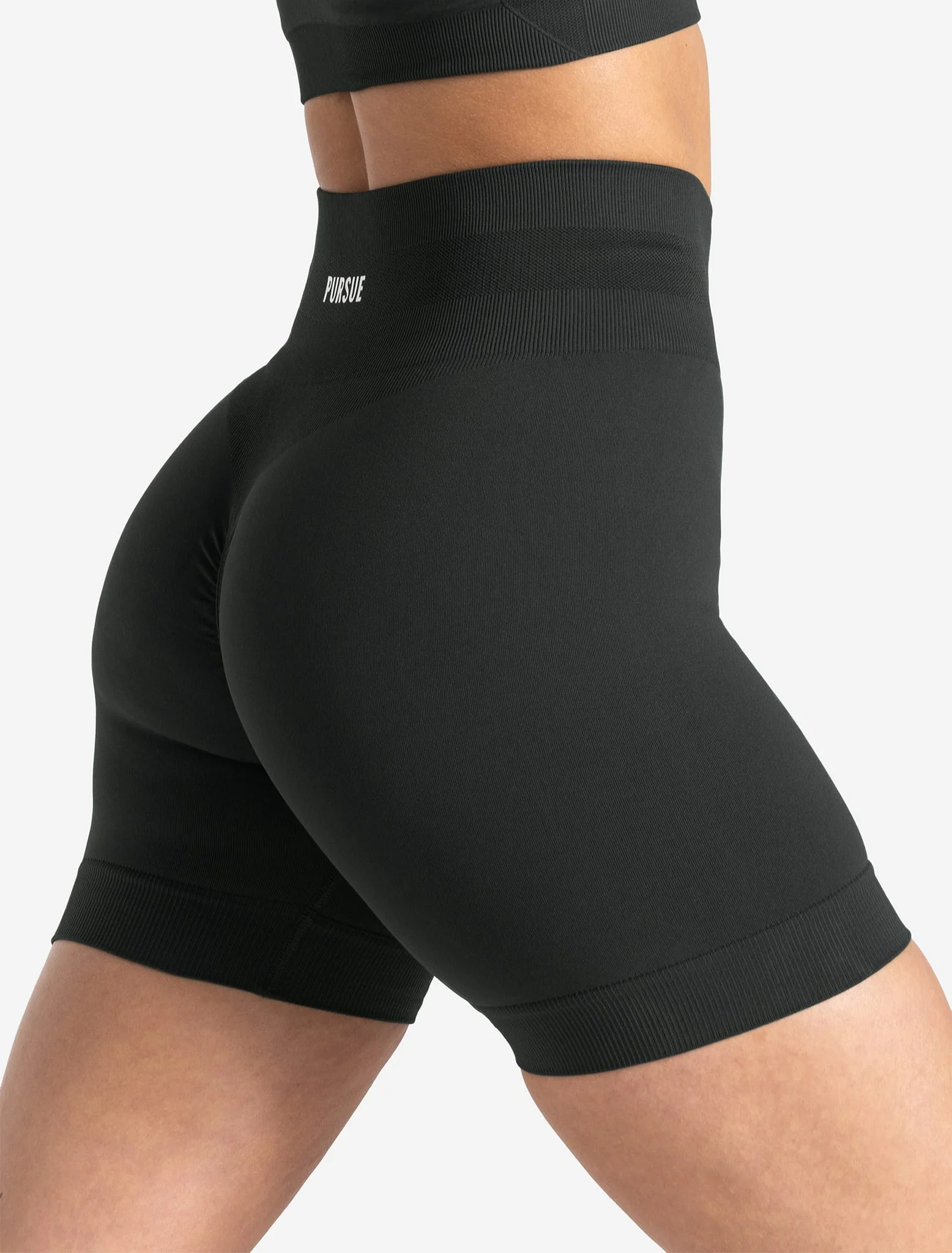 Scrunch Seamless Shorts - Woodland Grey - Image 3