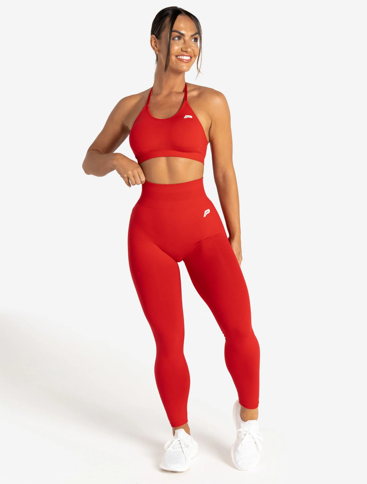 Scrunch Seamless Sports Bra - Candy Red - Image 7