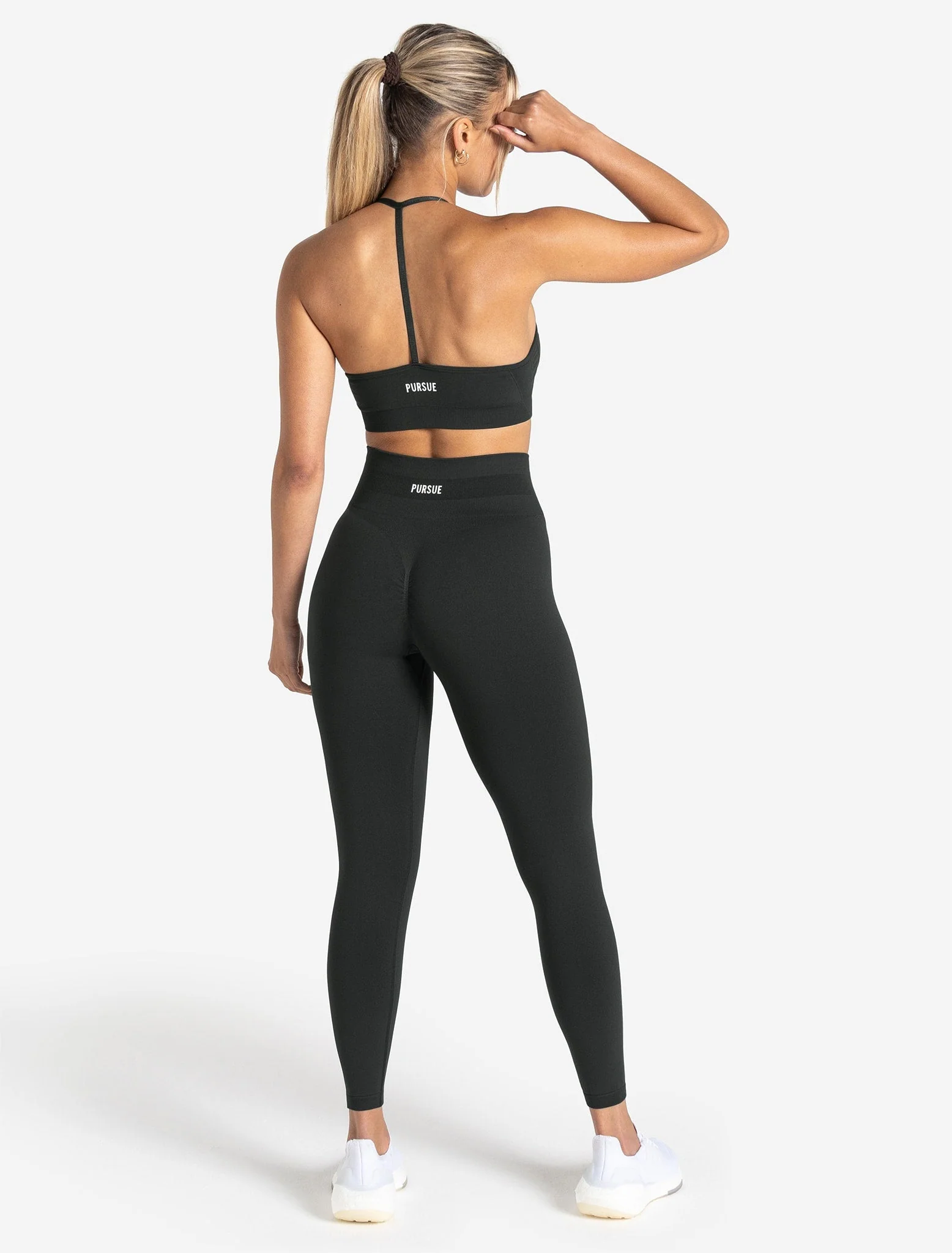 Scrunch Seamless Sports Bra - Woodland Grey - Image 6