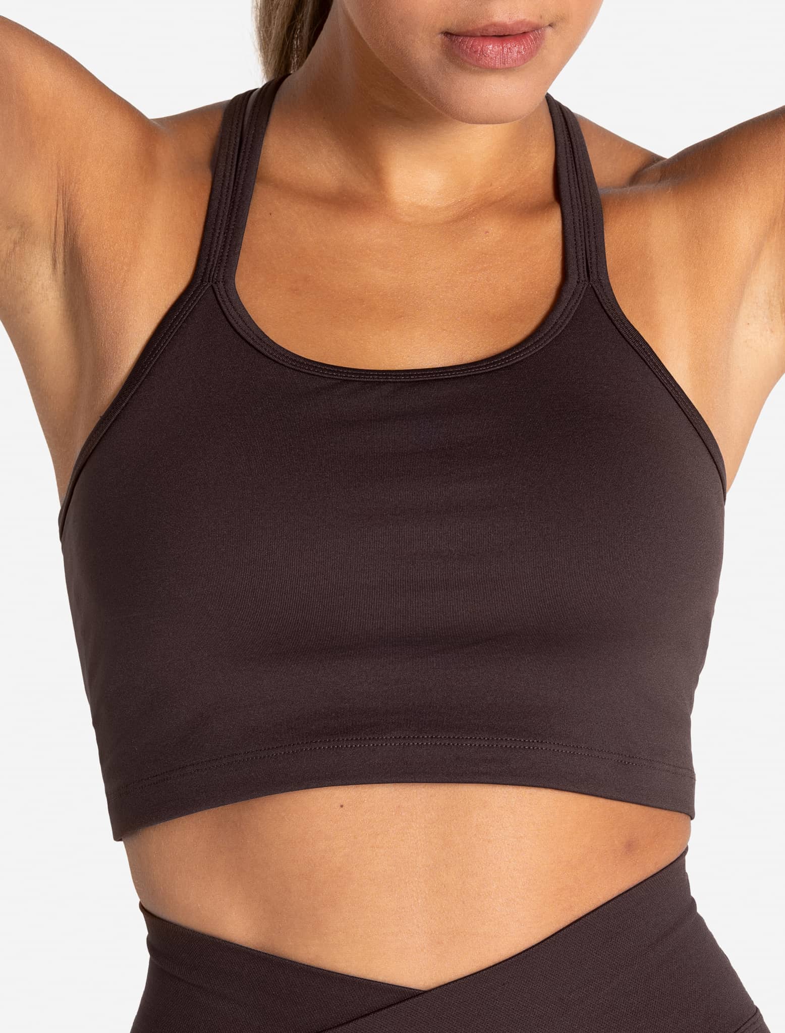 Sculpt Seamless Built-In Bra Tank - Espresso - Image 5