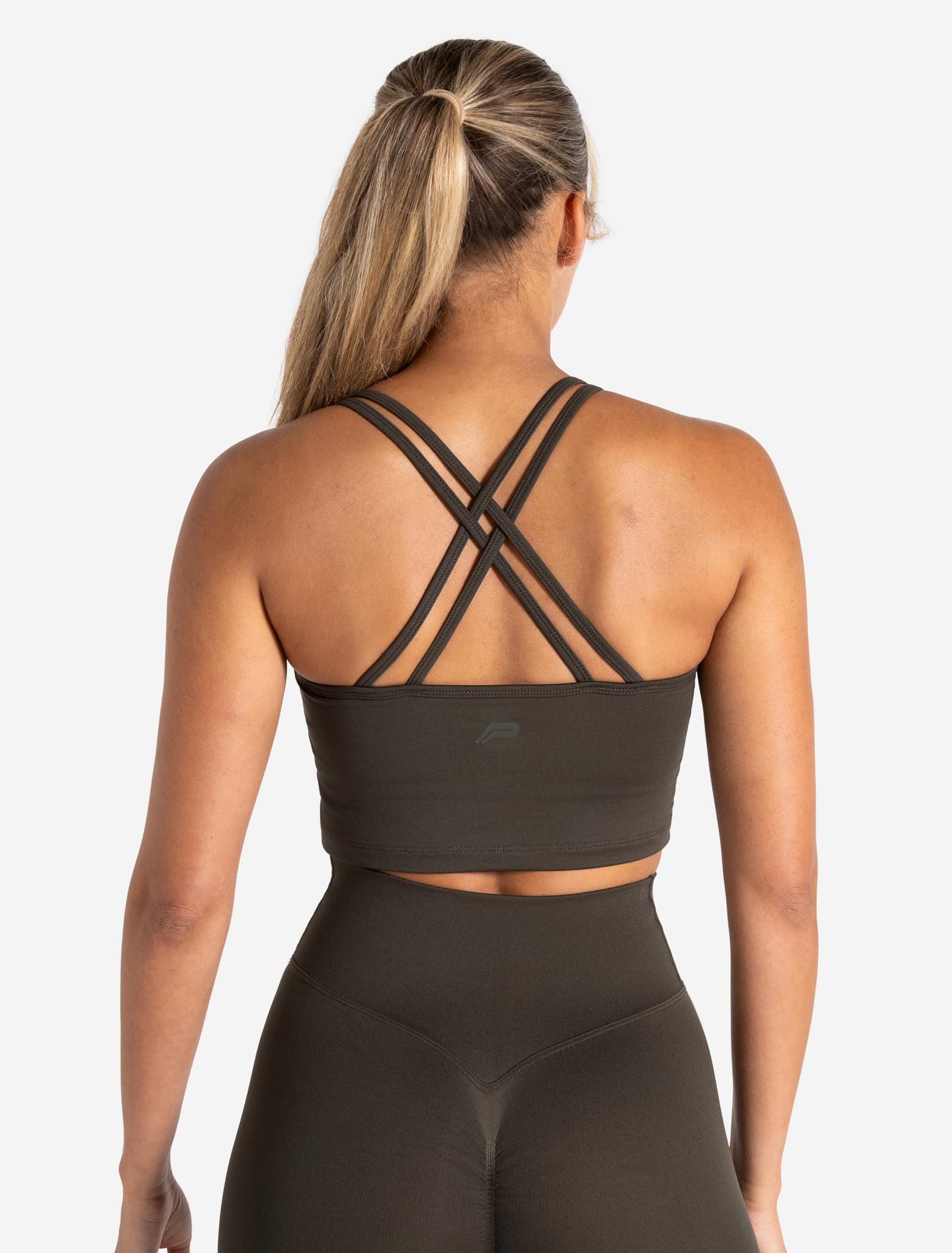 Sculpt Seamless Built-In Bra Tank - Olive - Image 3