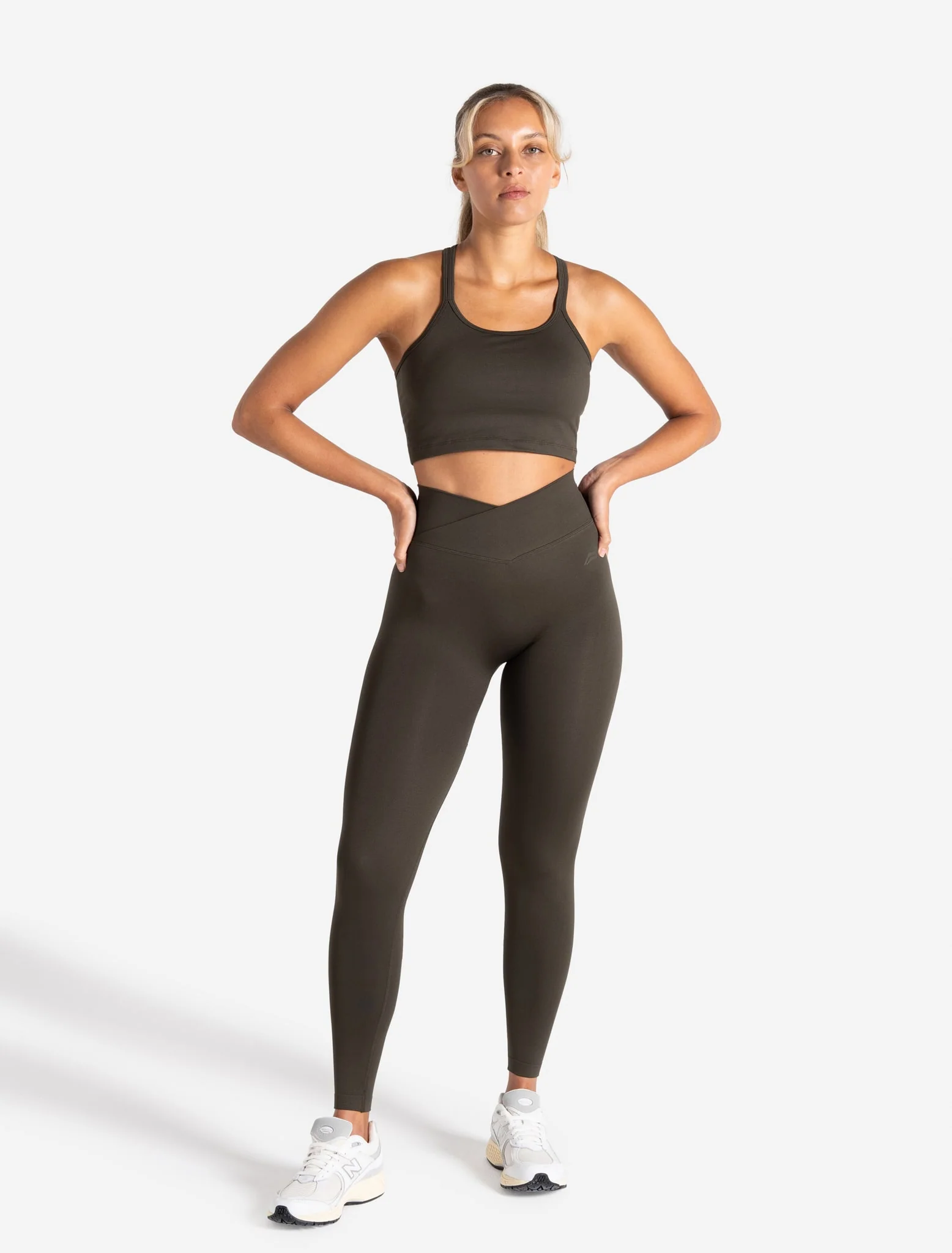 Sculpt Seamless Built-In Bra Tank - Olive - Image 6