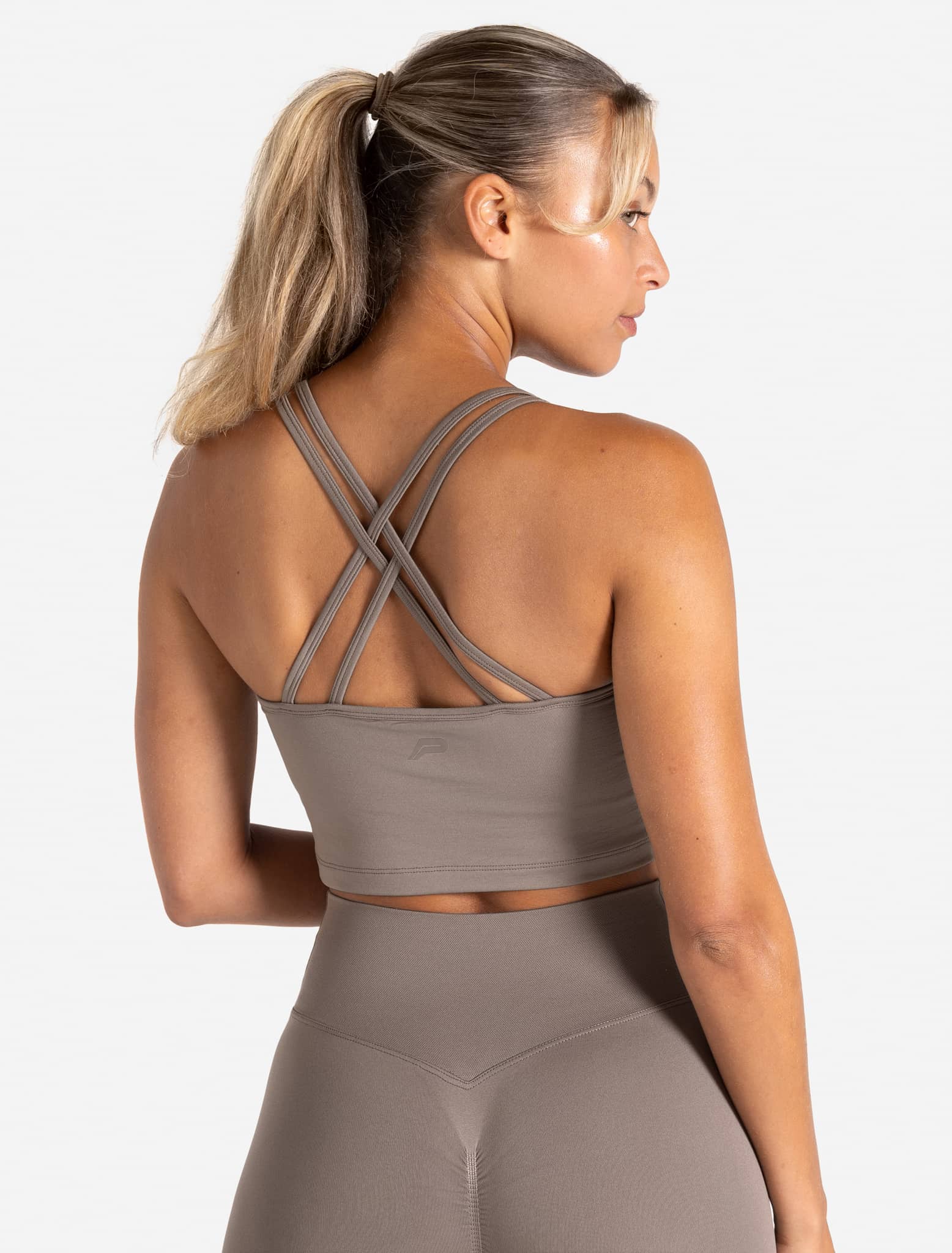 Sculpt Seamless Built-In Bra Tank - Taupe - Image 3