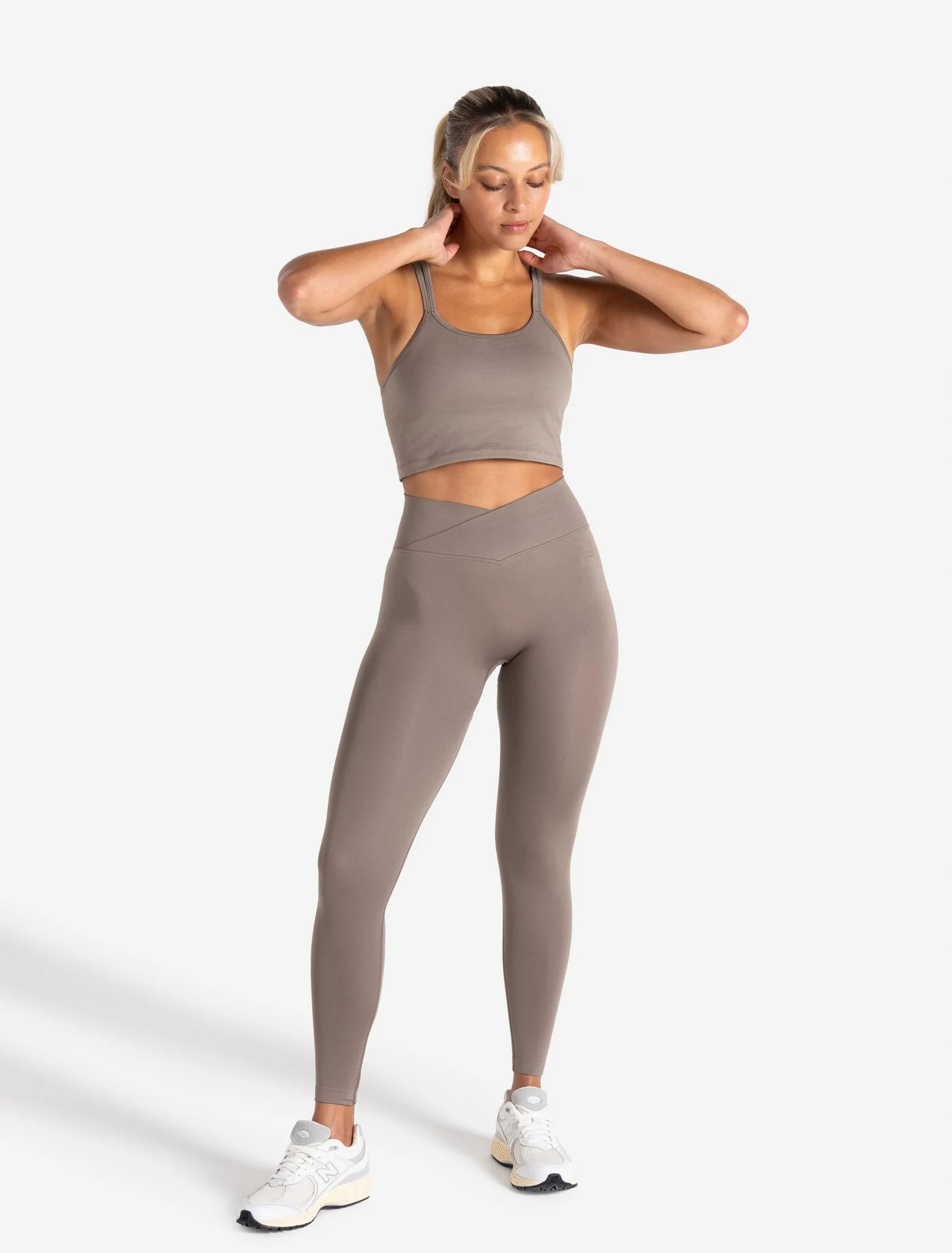 Sculpt Seamless Built-In Bra Tank - Taupe - Image 6