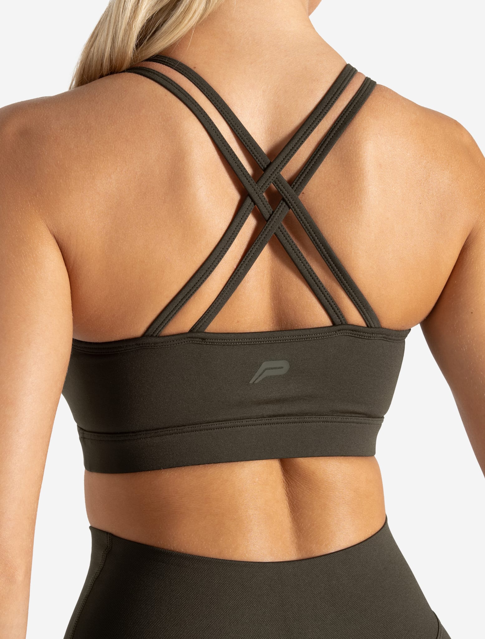 Sculpt Seamless Sports Bra - Olive - Image 3