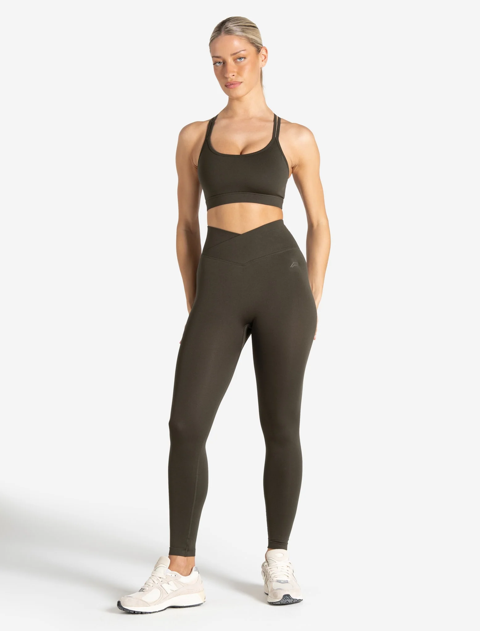 Sculpt Seamless Sports Bra - Olive - Image 5