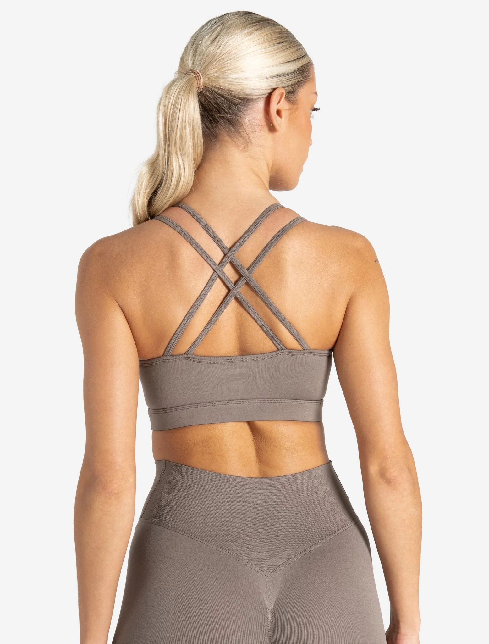 Sculpt Seamless Sports Bra - Taupe - Image 2