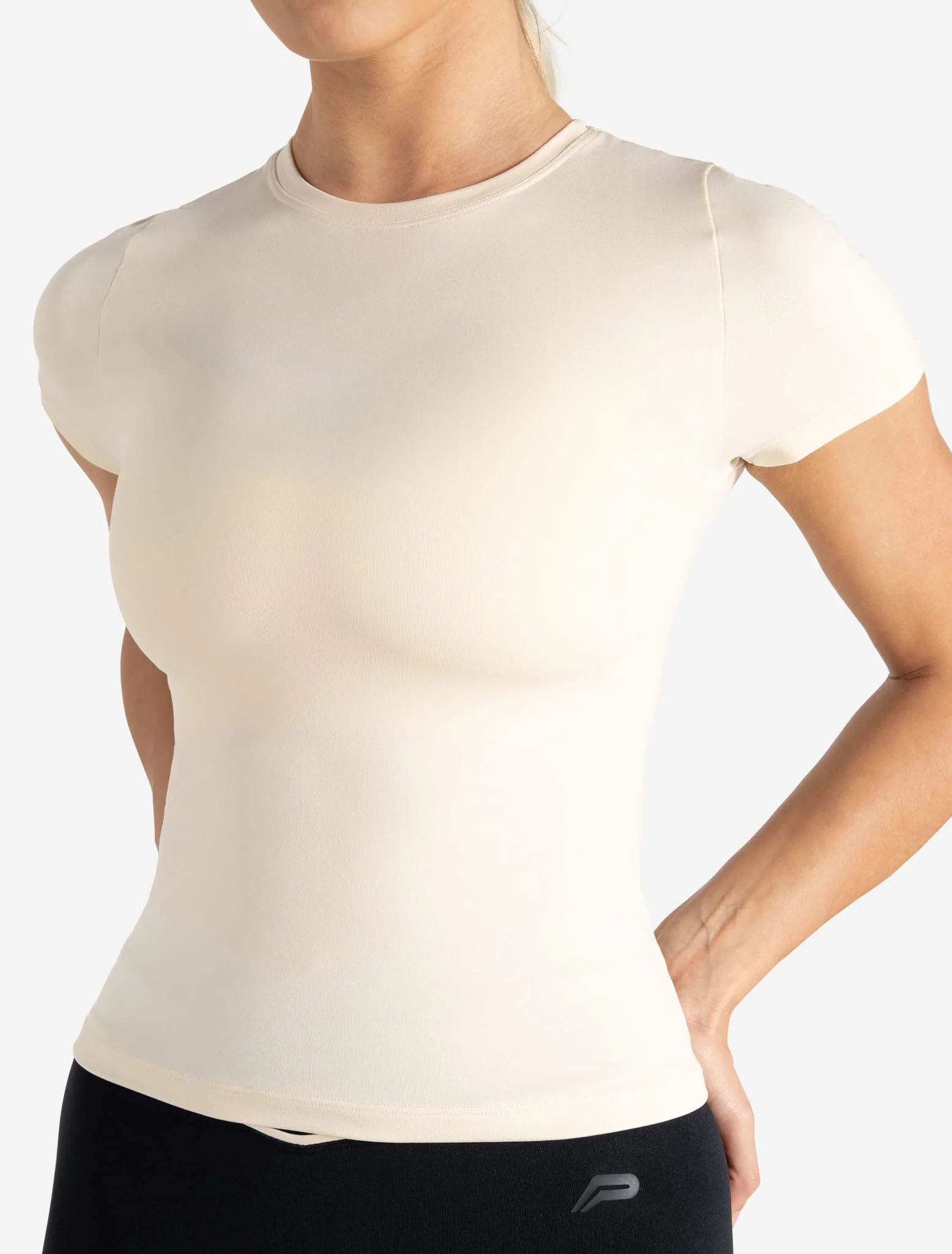 Sculpt Seamless T-Shirt - Marshmallow - Image 3