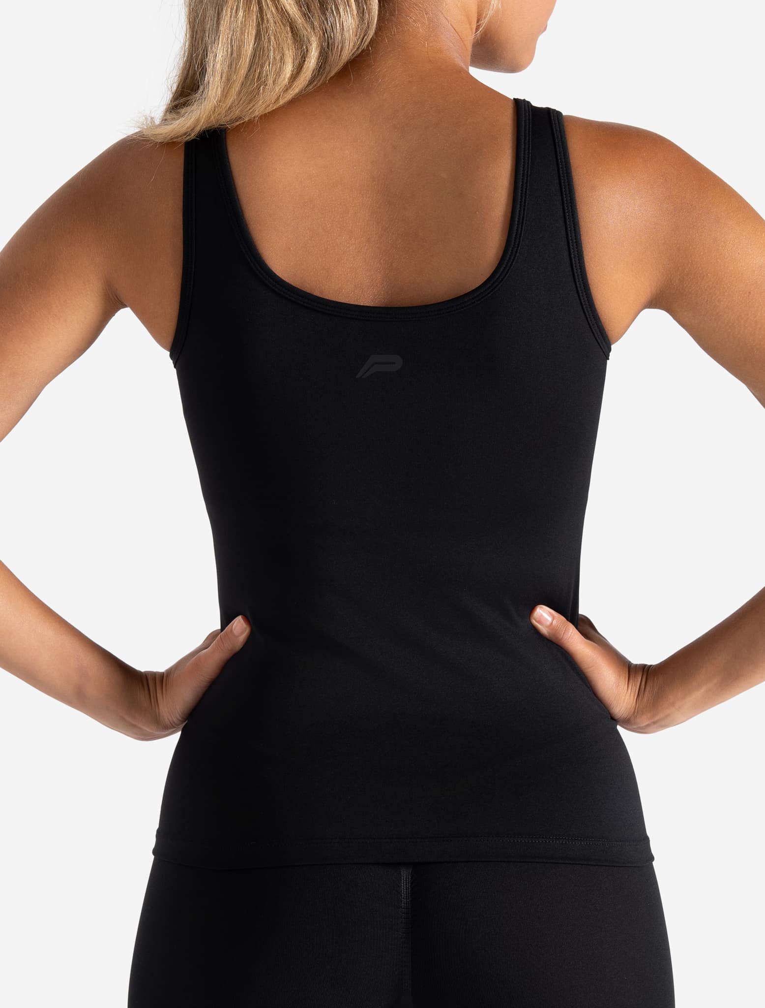 Sculpt Seamless Built-In Bra Vest - Black - Image 2