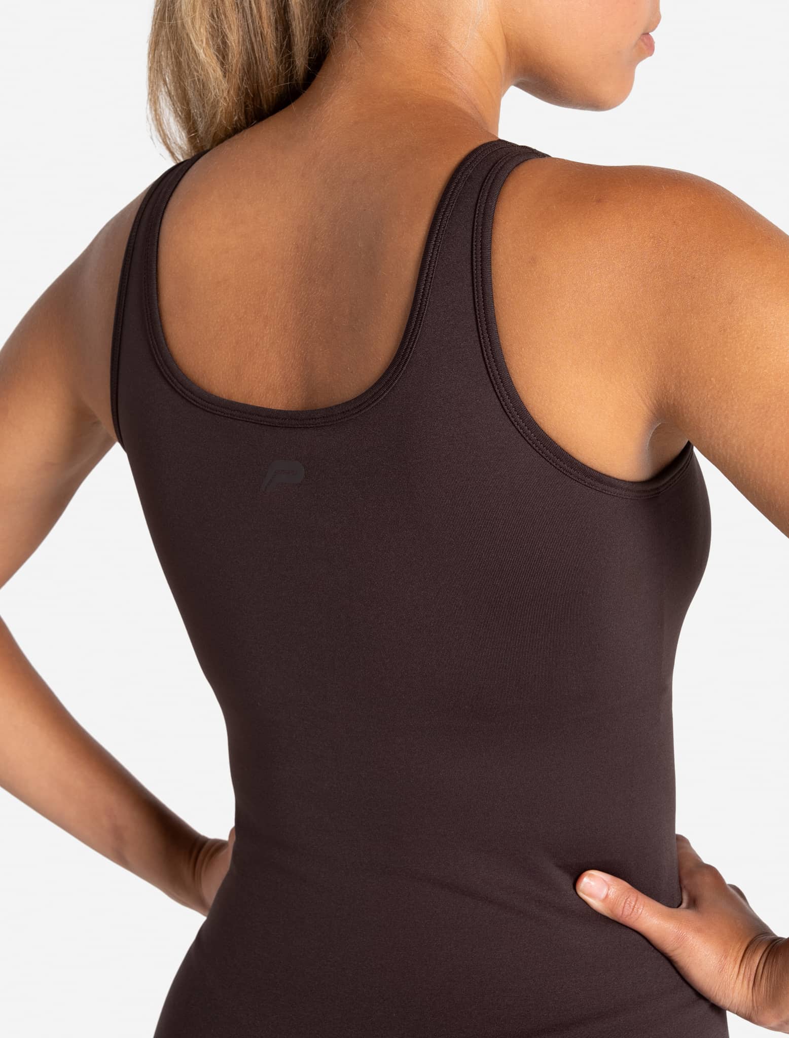 Sculpt Seamless Built-In Bra Vest - Espresso - Image 2