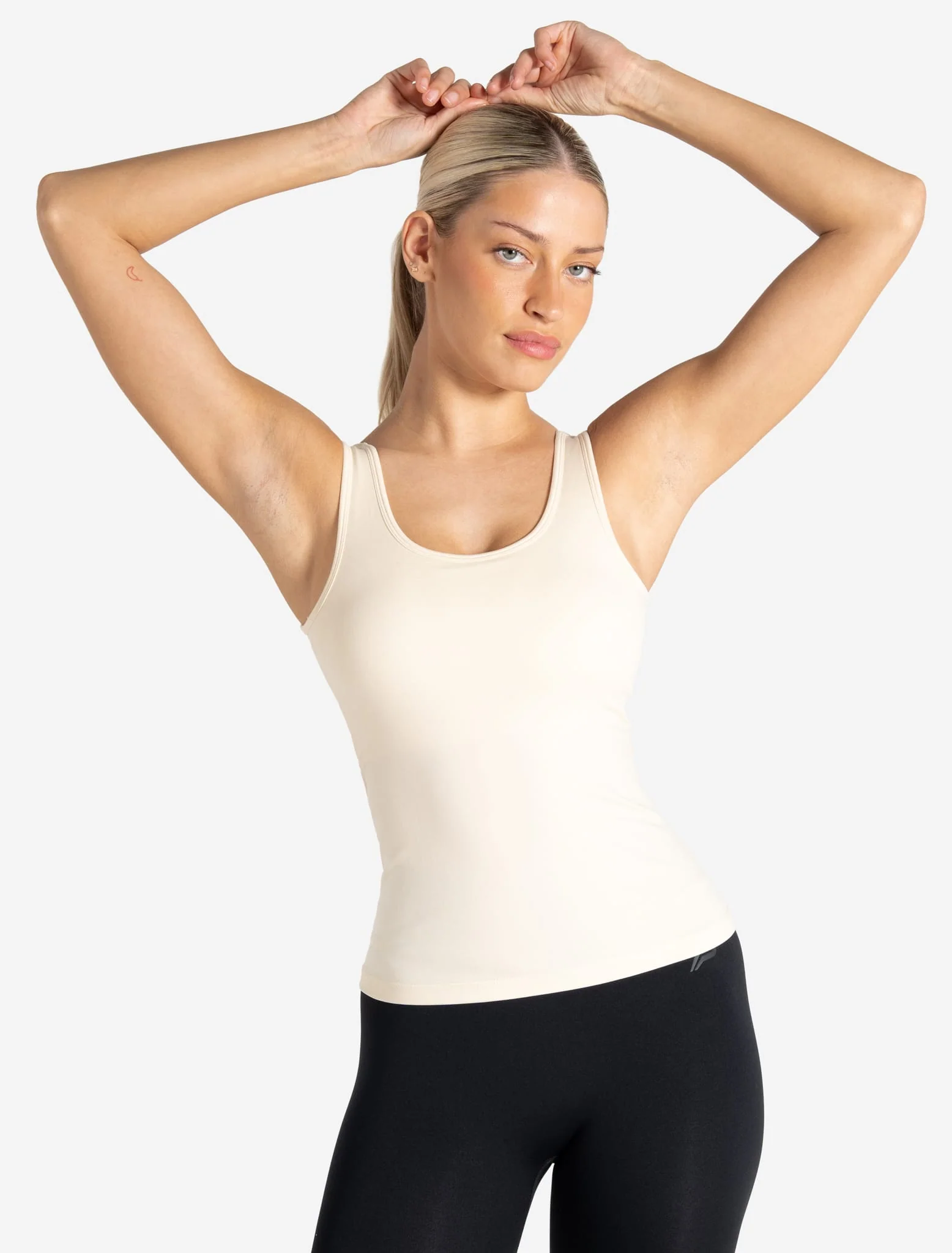 Sculpt Seamless Built-In Bra Vest - Marshmallow - Image 6