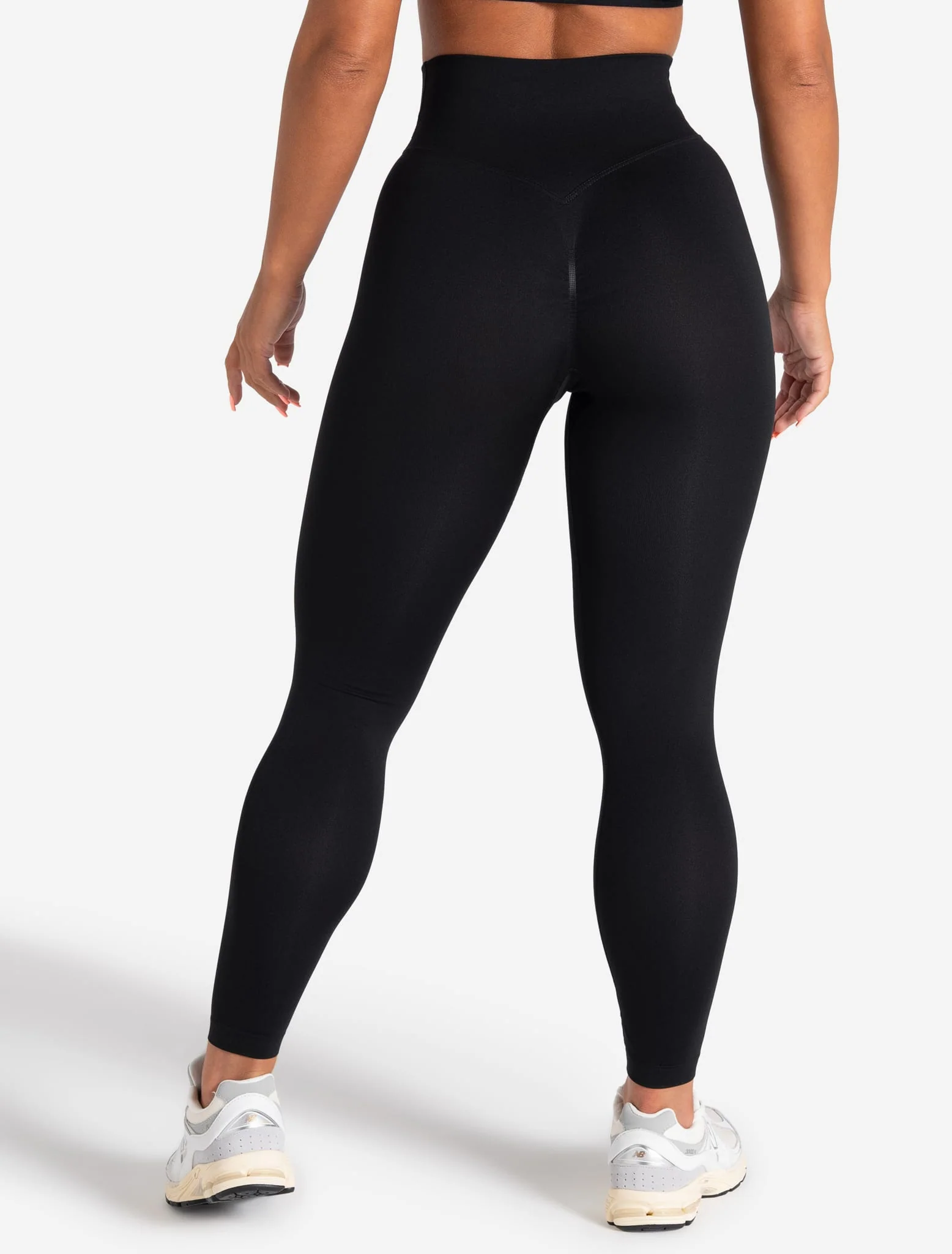 Sculpt Seamless Scrunch Leggings - Black - Image 2
