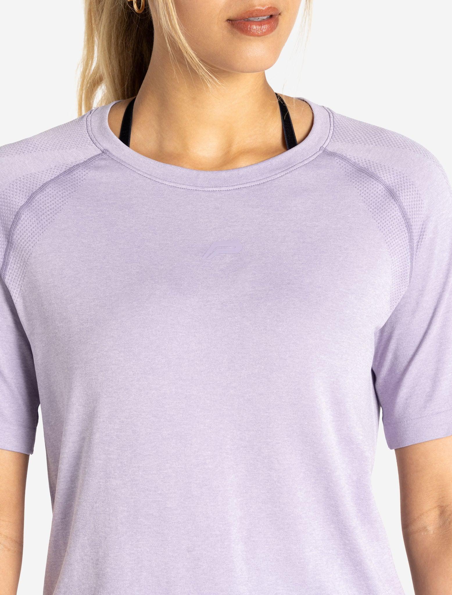 Seamless T-Shirt - Lilac Marl - Image 2
