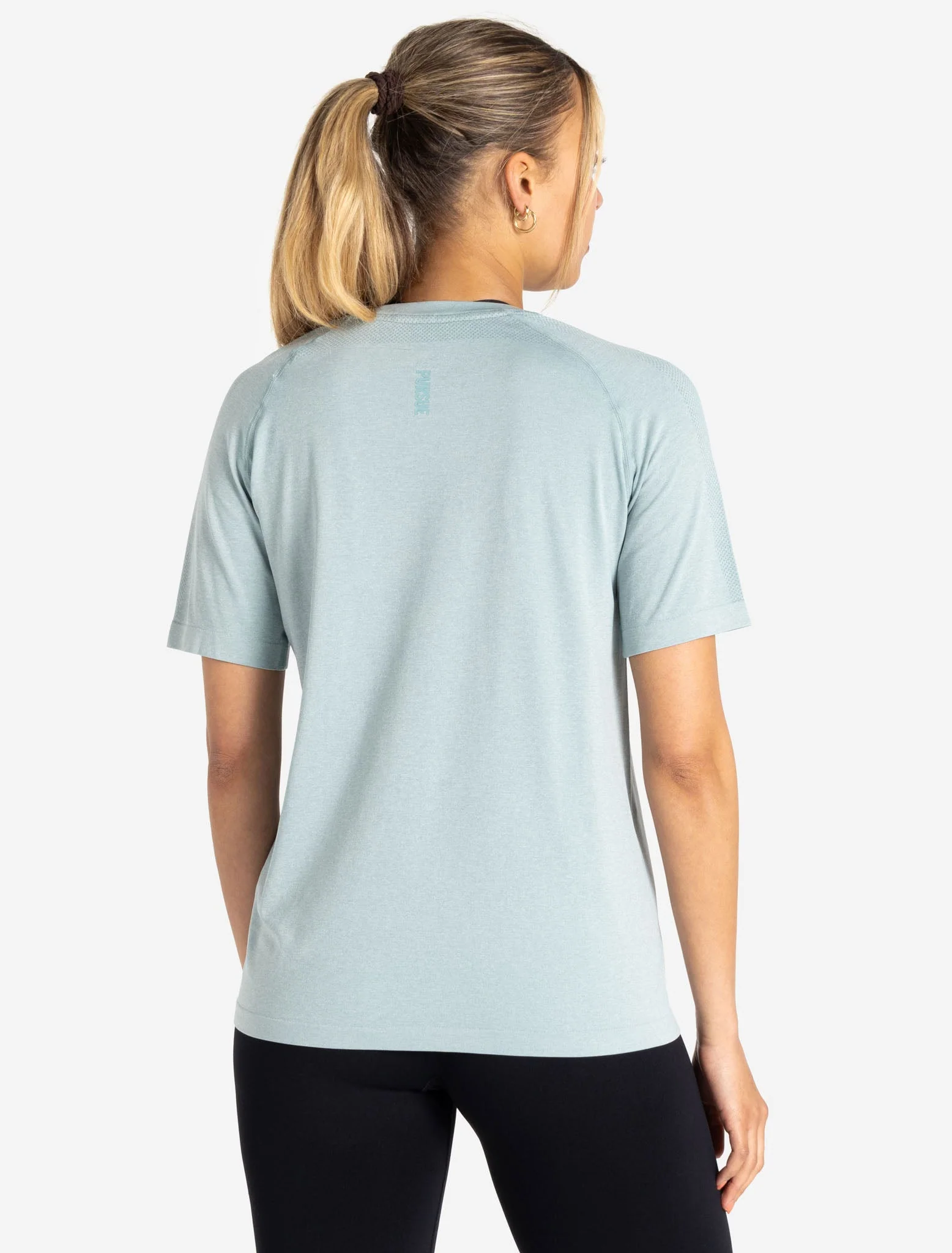 Seamless T-Shirt - Seafoam Green Marl - Image 2