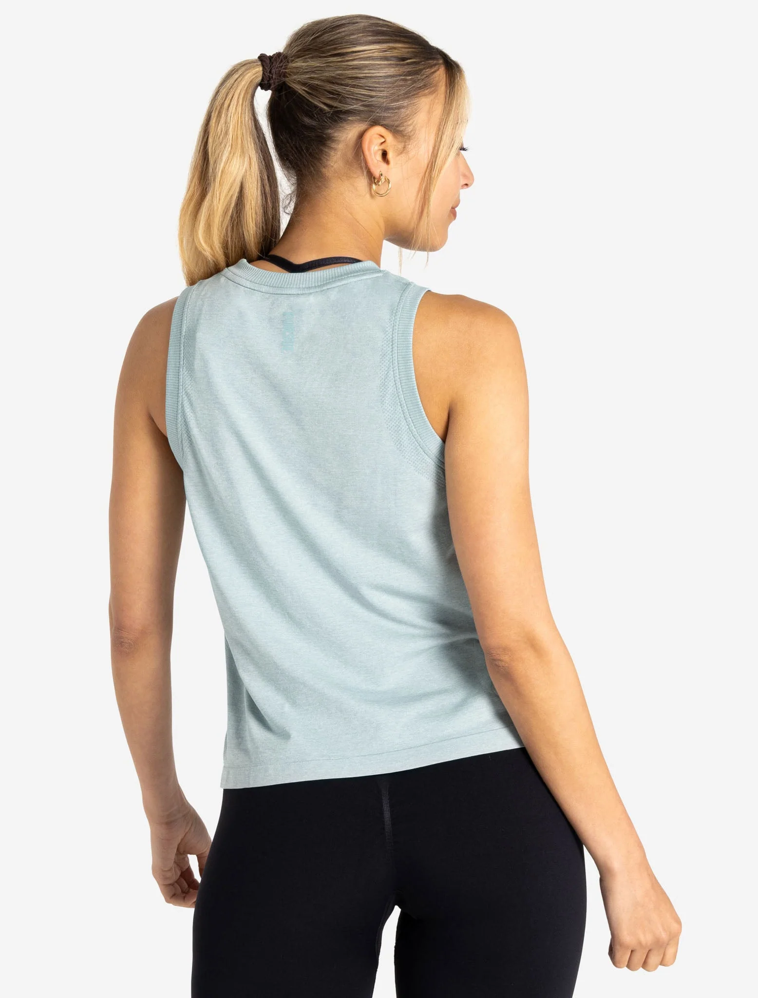 Seamless Tank - Seafoam Green Marl - Image 2