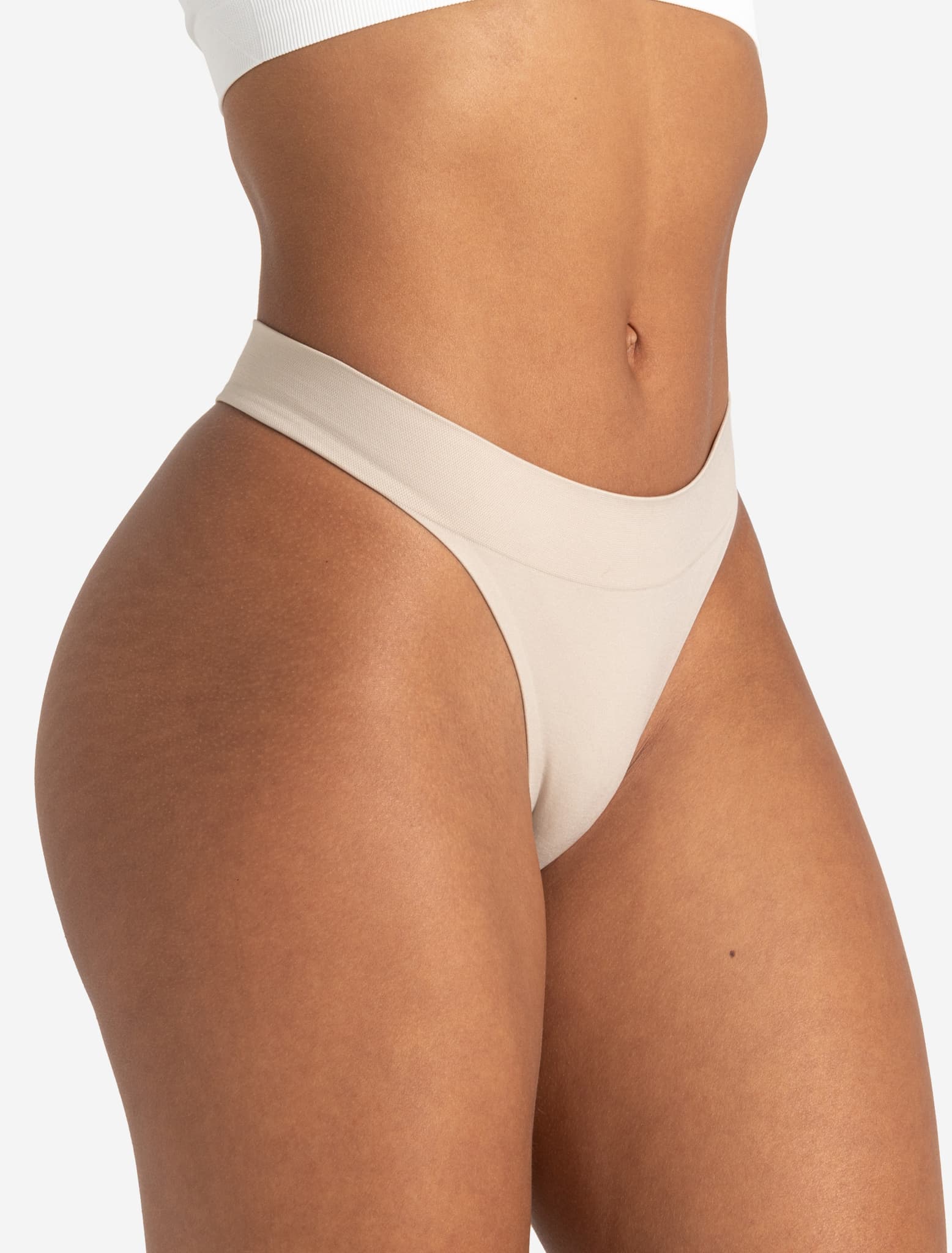 Seamless Thong - Cream - Image 4
