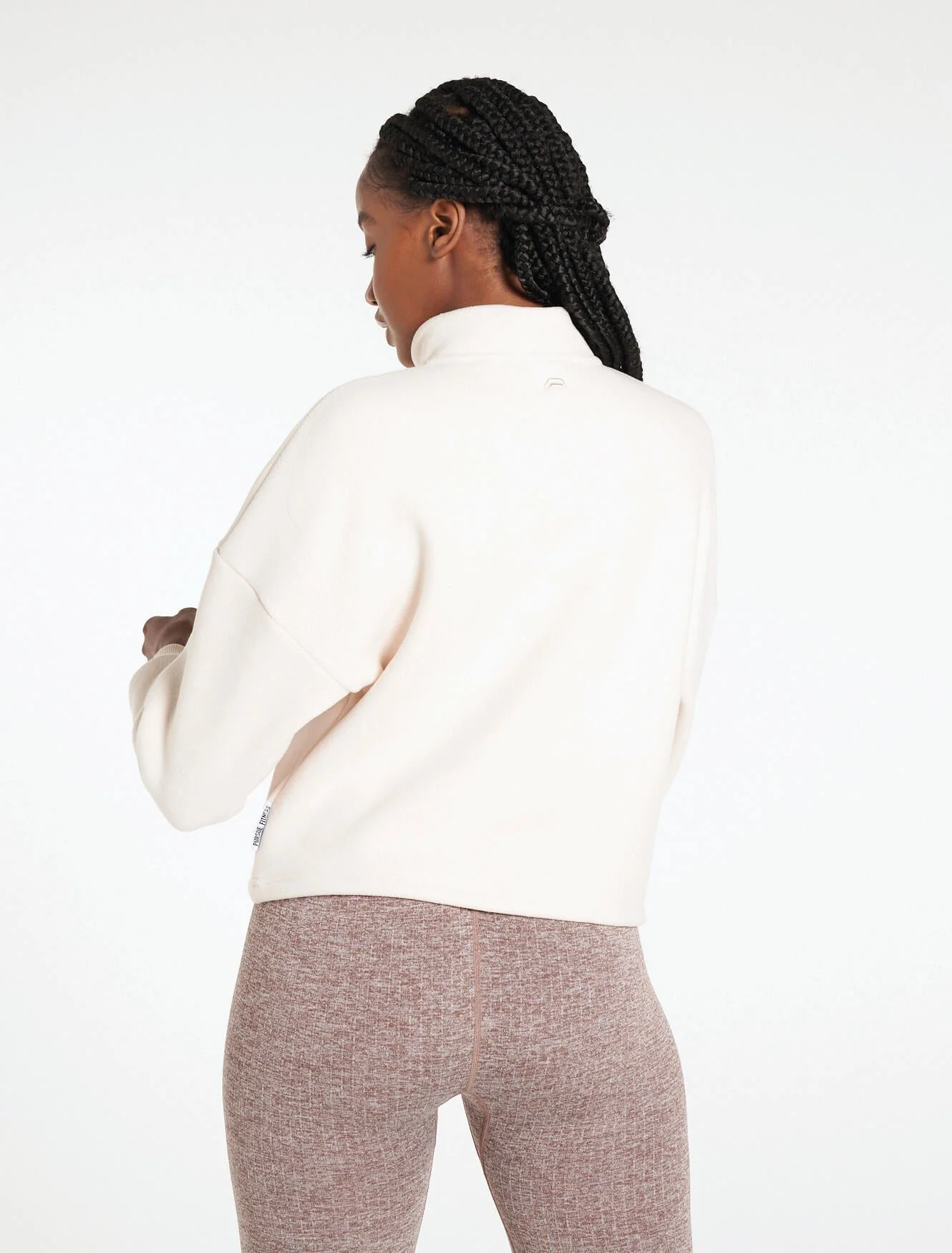 Supersoft 1/4 Zip Fleece - Nude - Image 4