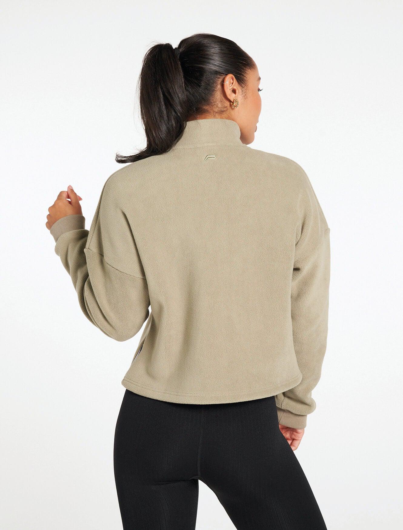 Supersoft 1/4 Zip Fleece - Sage Green - Image 4