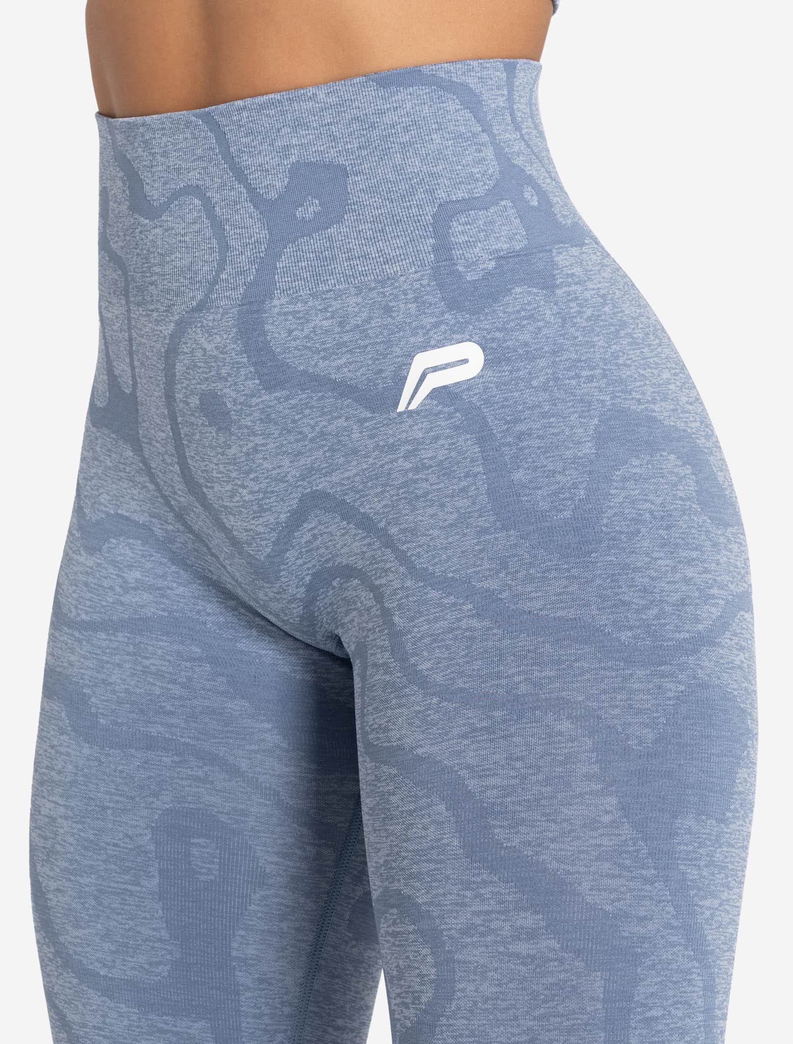 Sustainable Seamless Leggings - Blue - Image 4