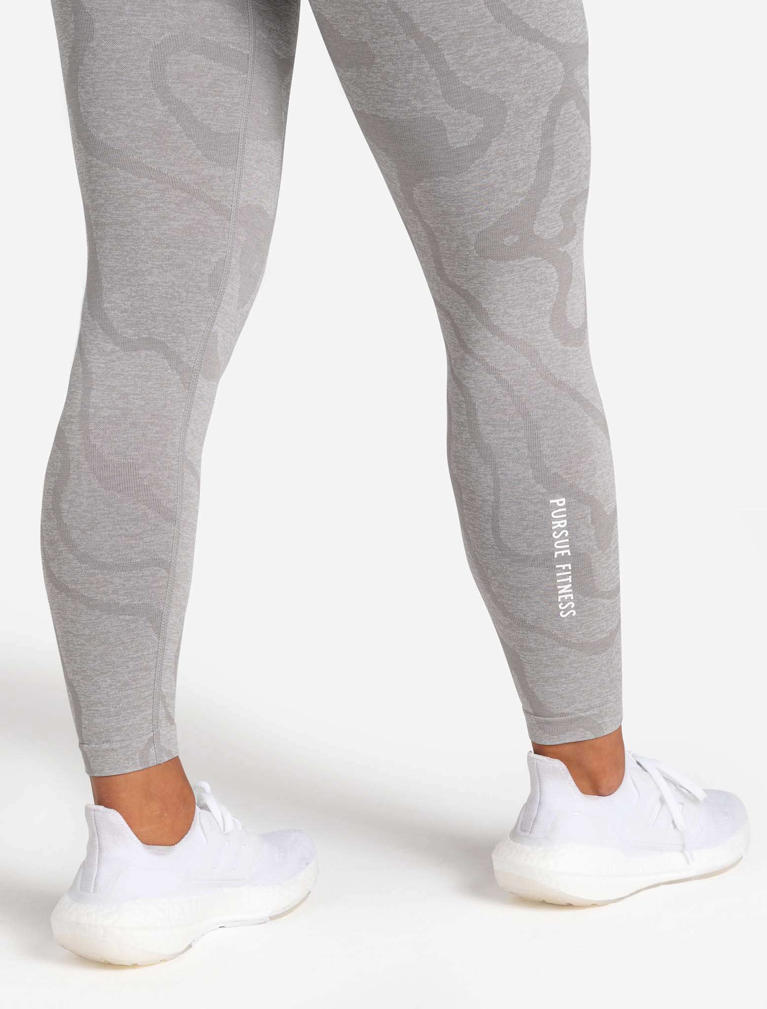 Sustainable Seamless Leggings - Cloud Grey - Image 6