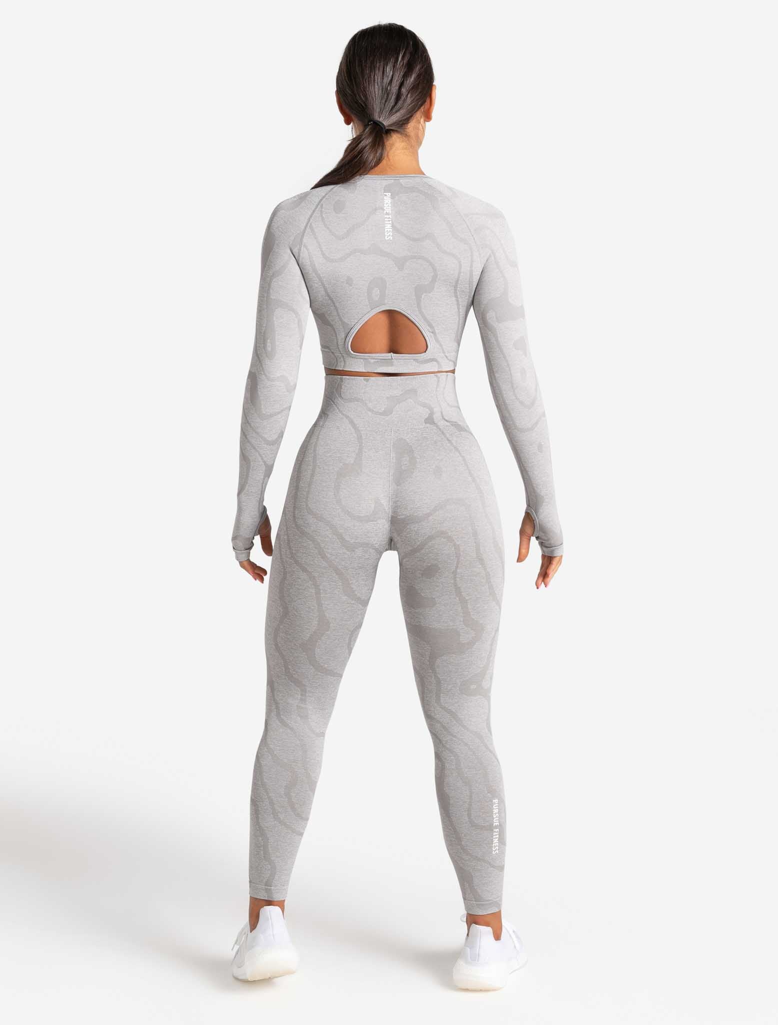 Sustainable Seamless Leggings - Cloud Grey - Image 8