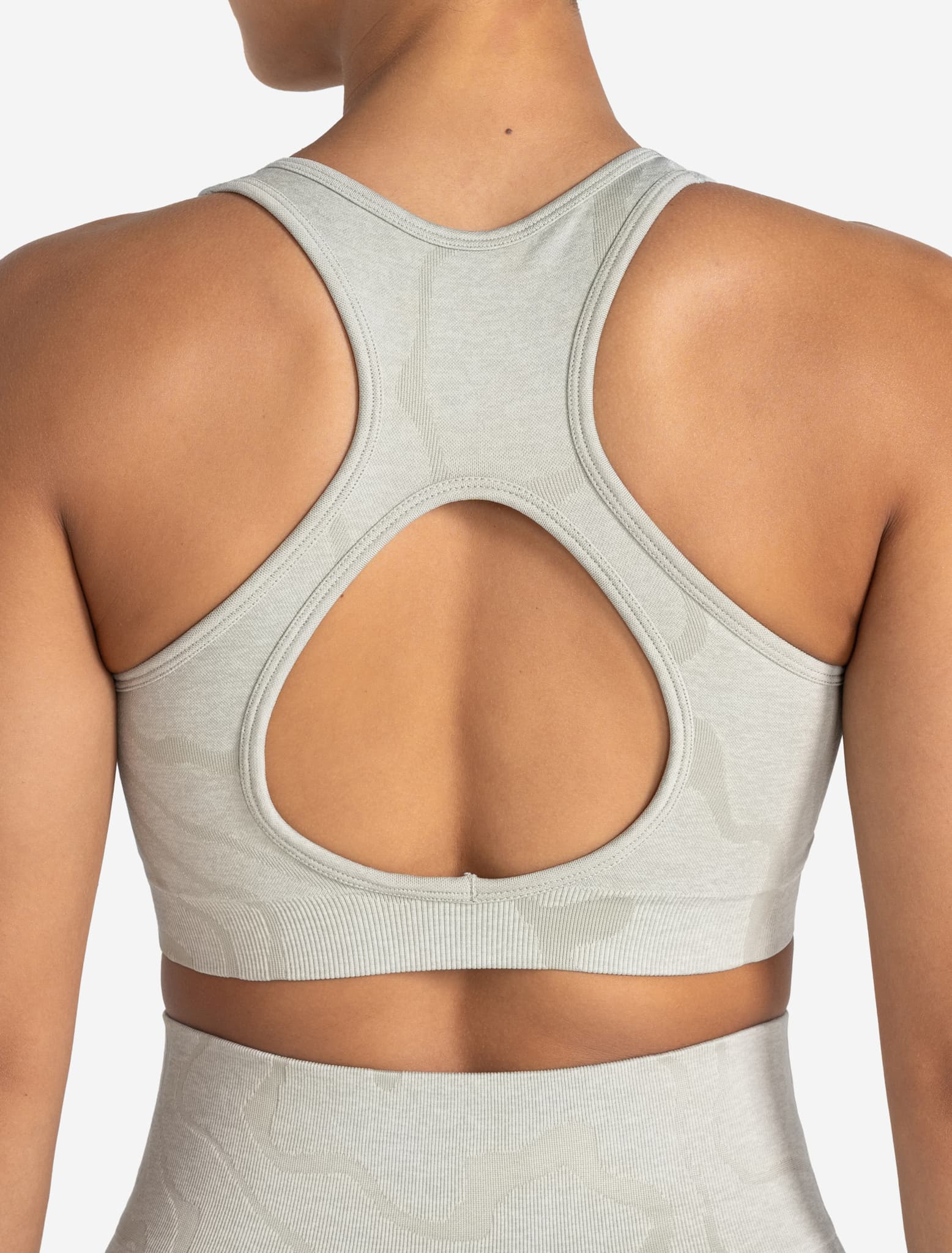 Sustainable Seamless Sports Bra - Sage Green - Image 3