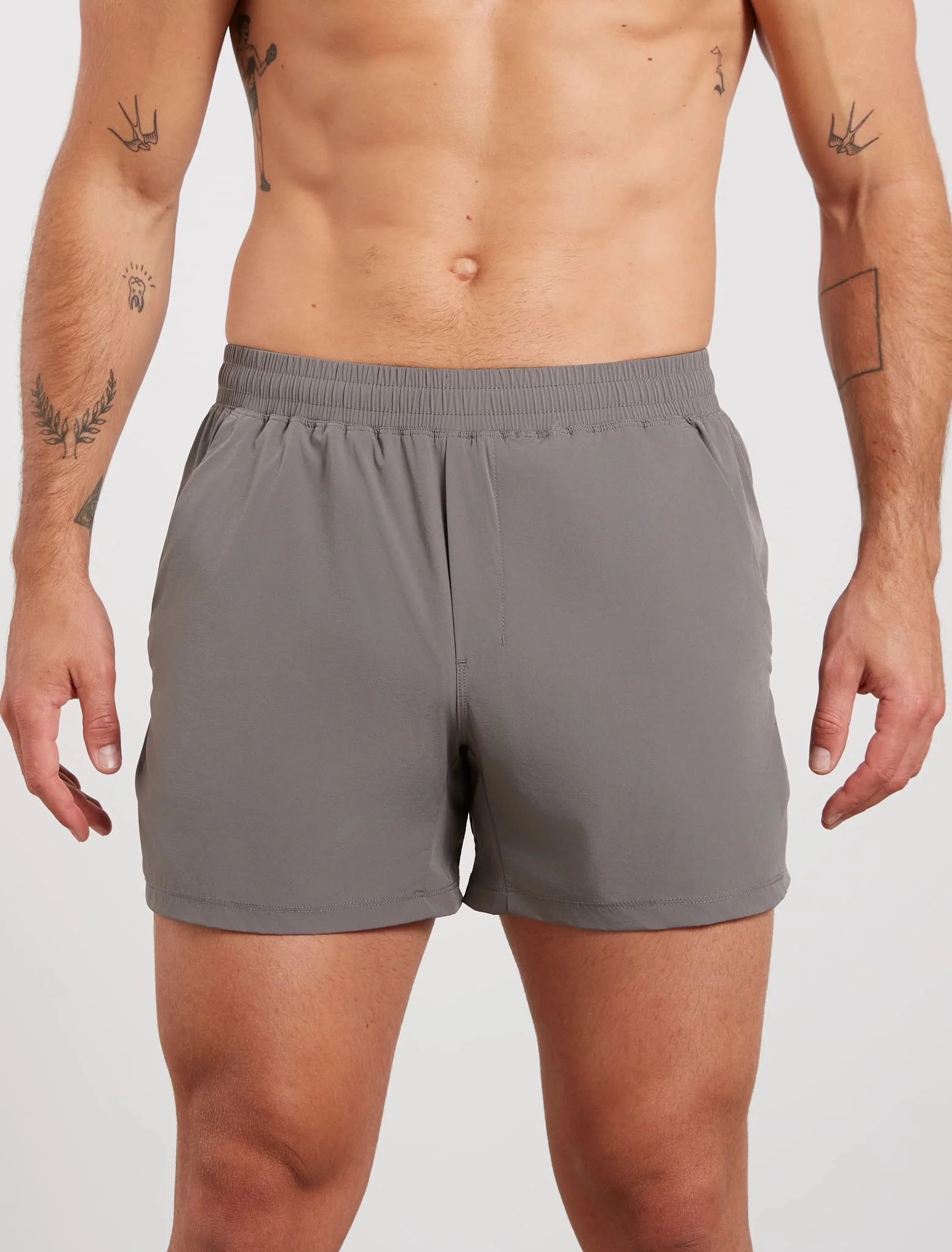 Training 5" Shorts - Light Grey - Image 3