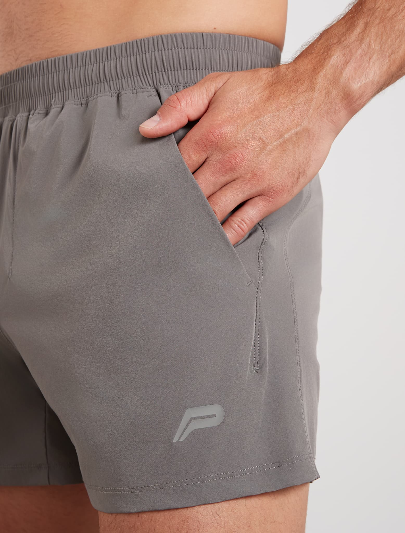 Training 5" Shorts - Light Grey - Image 4