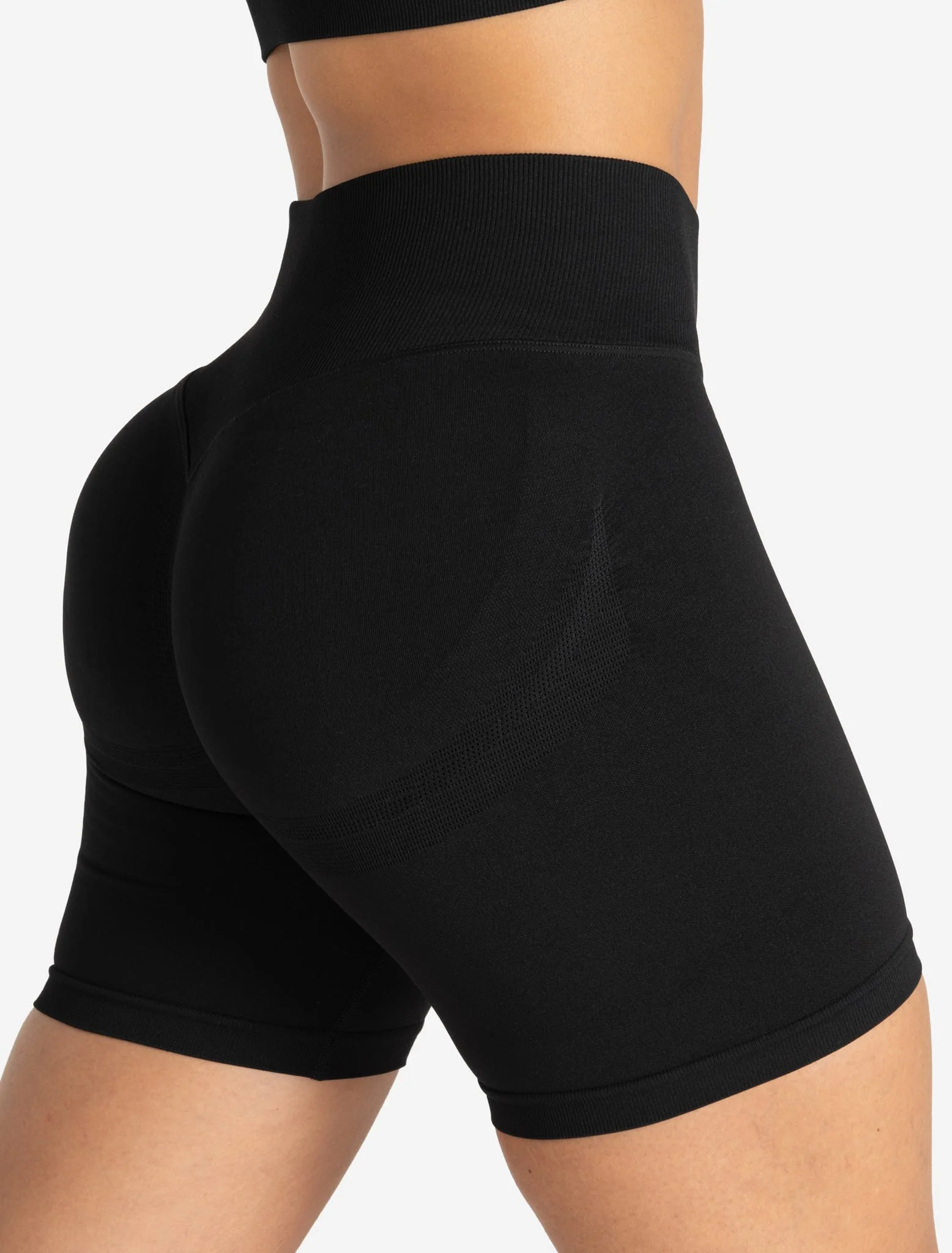 Training Seamless Scrunch Shorts - Black