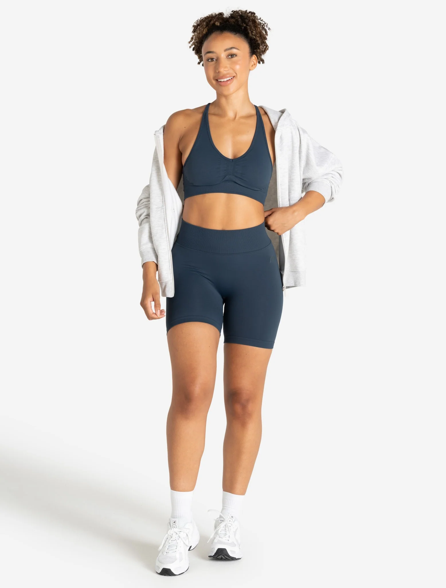 Training Seamless Scrunch Shorts - Dark Blue - Image 6