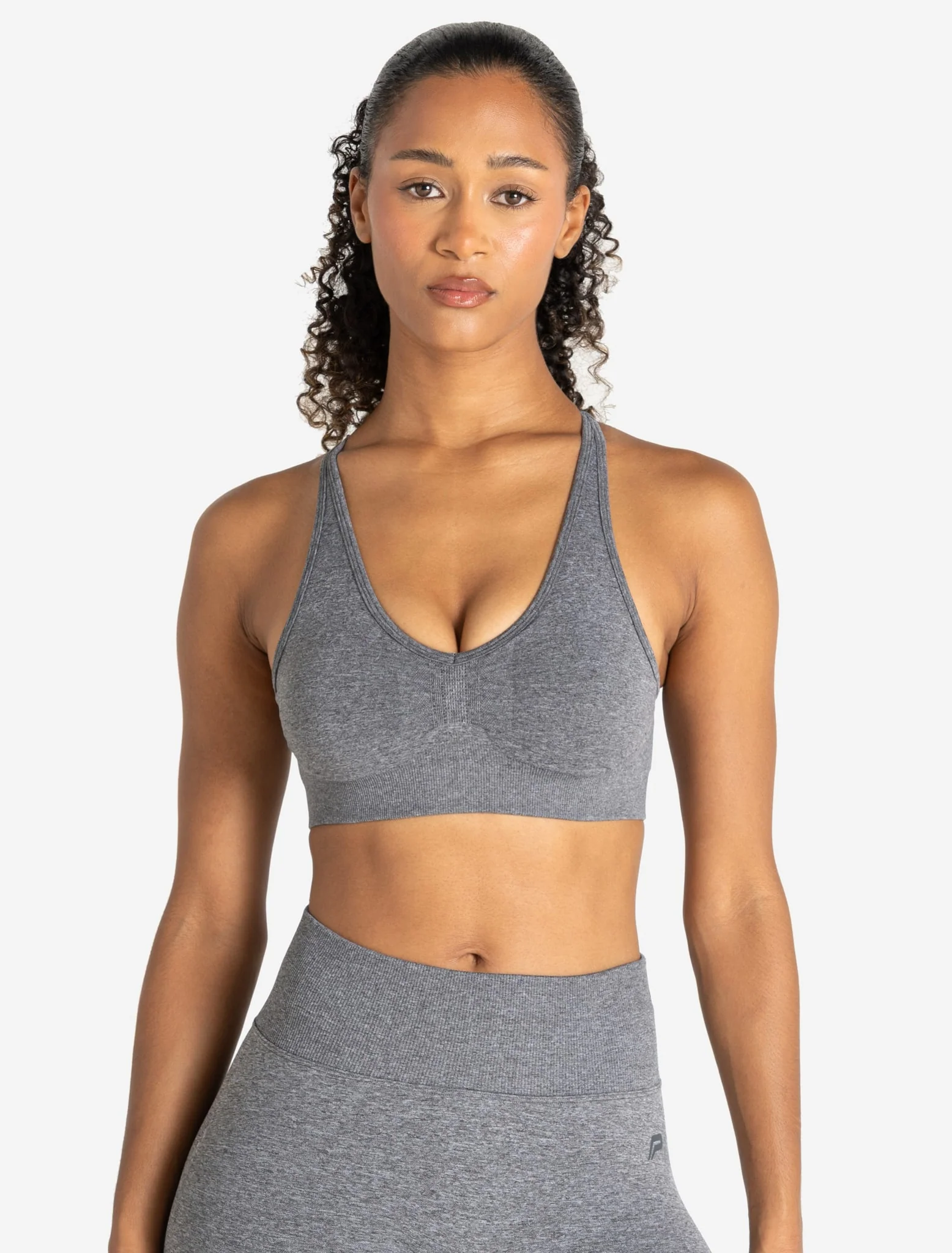 Training Seamless Sports Bra - Grey Marl