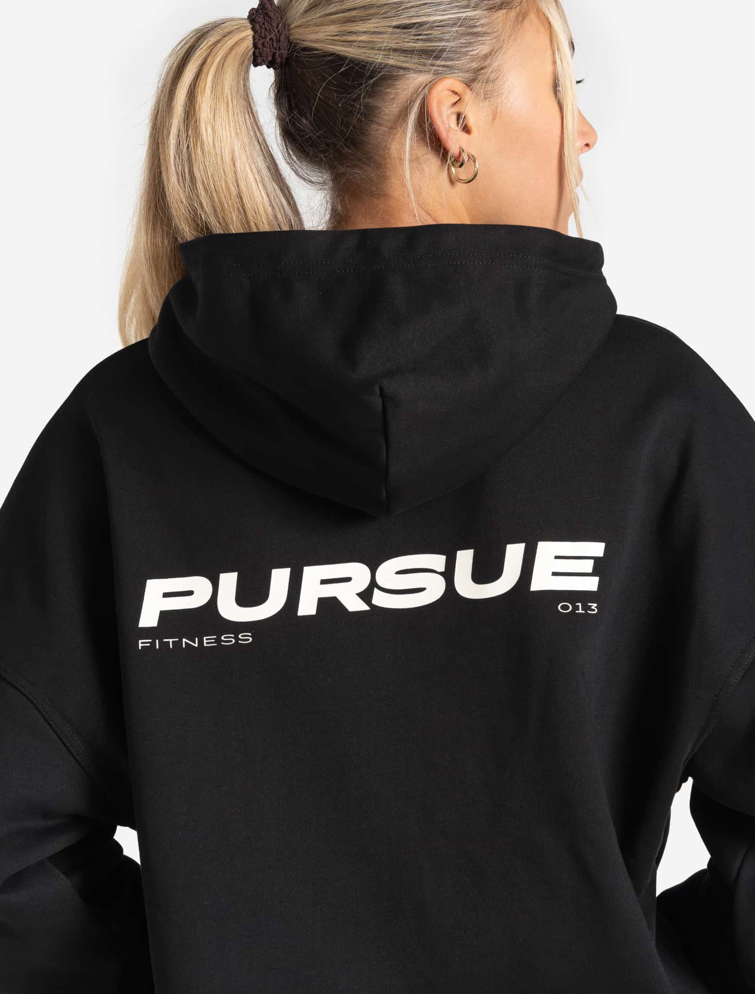 Oversized Hoodie - Black - Image 4
