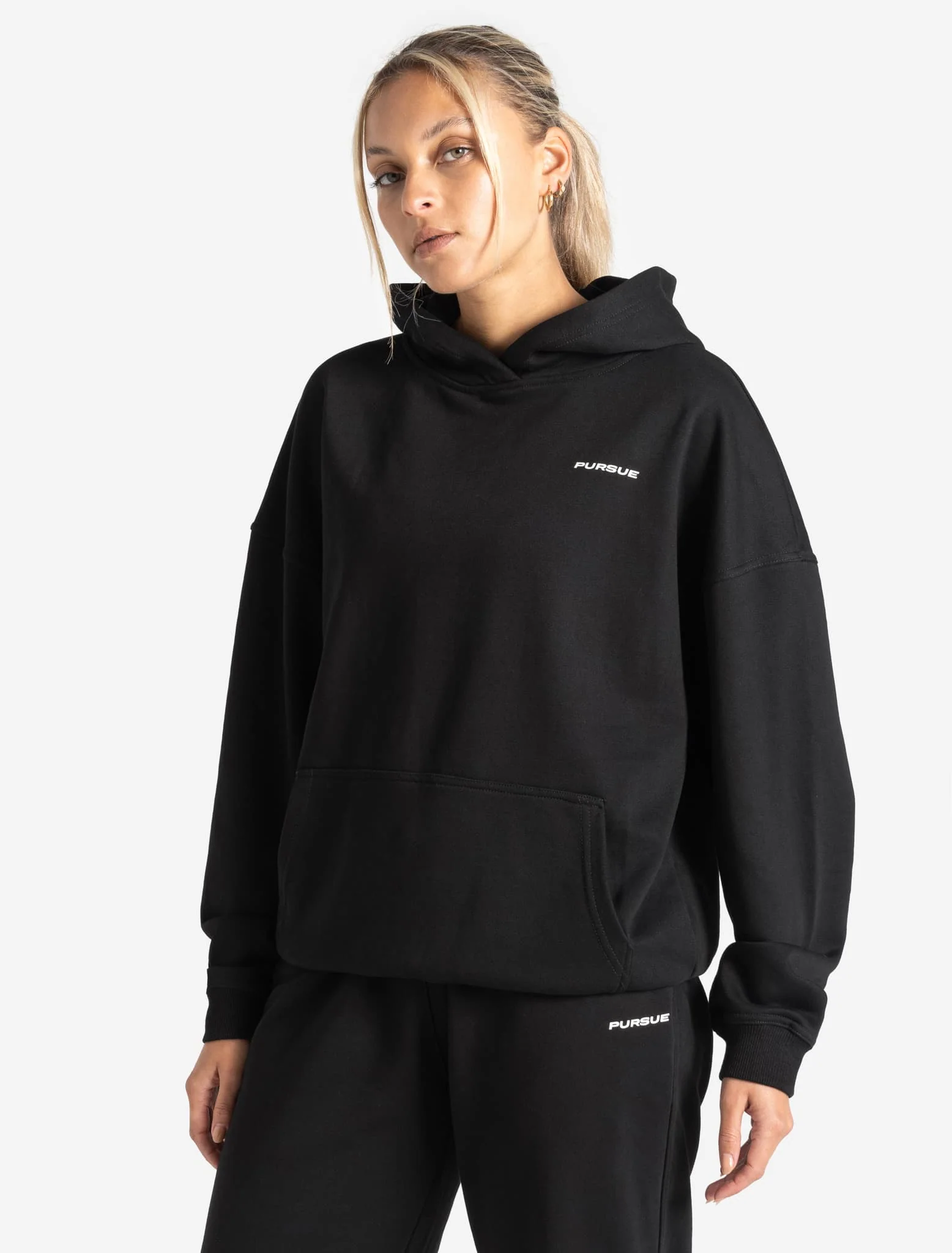 Oversized Hoodie - Black - Image 6
